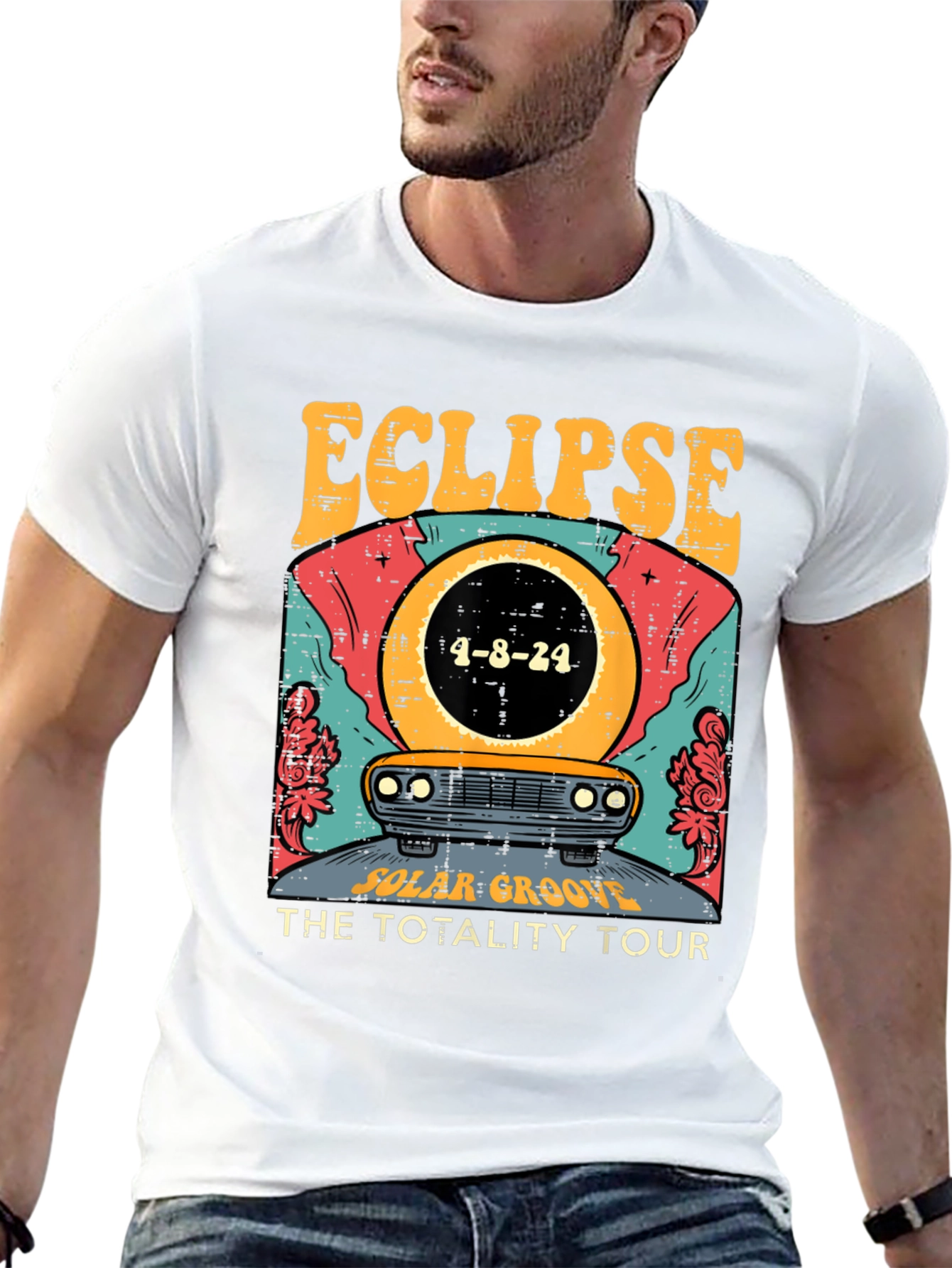 Eclipse Total Solar Tour 2024 Graphic Tee