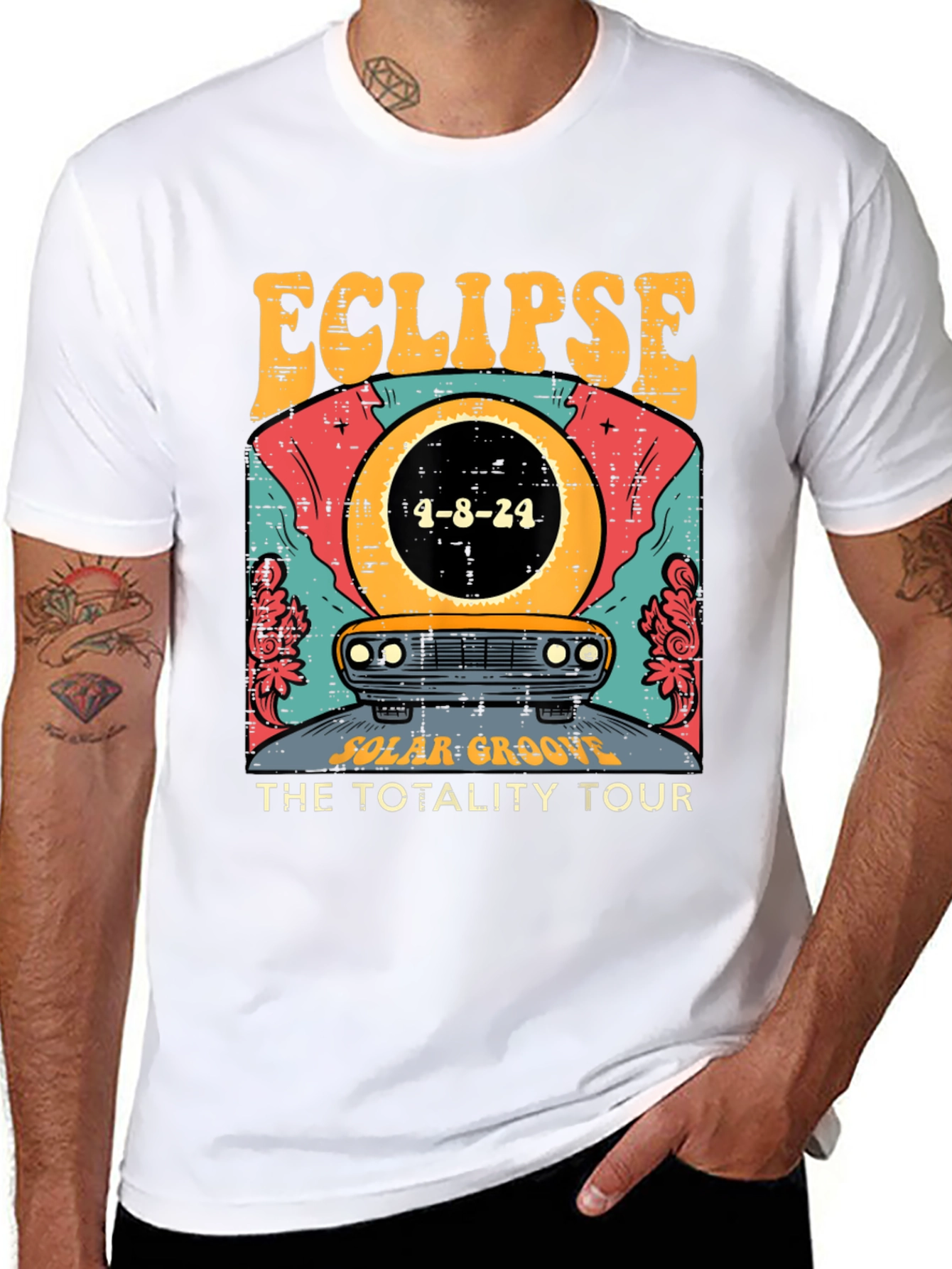 Eclipse Total Solar Tour 2024 Graphic Tee