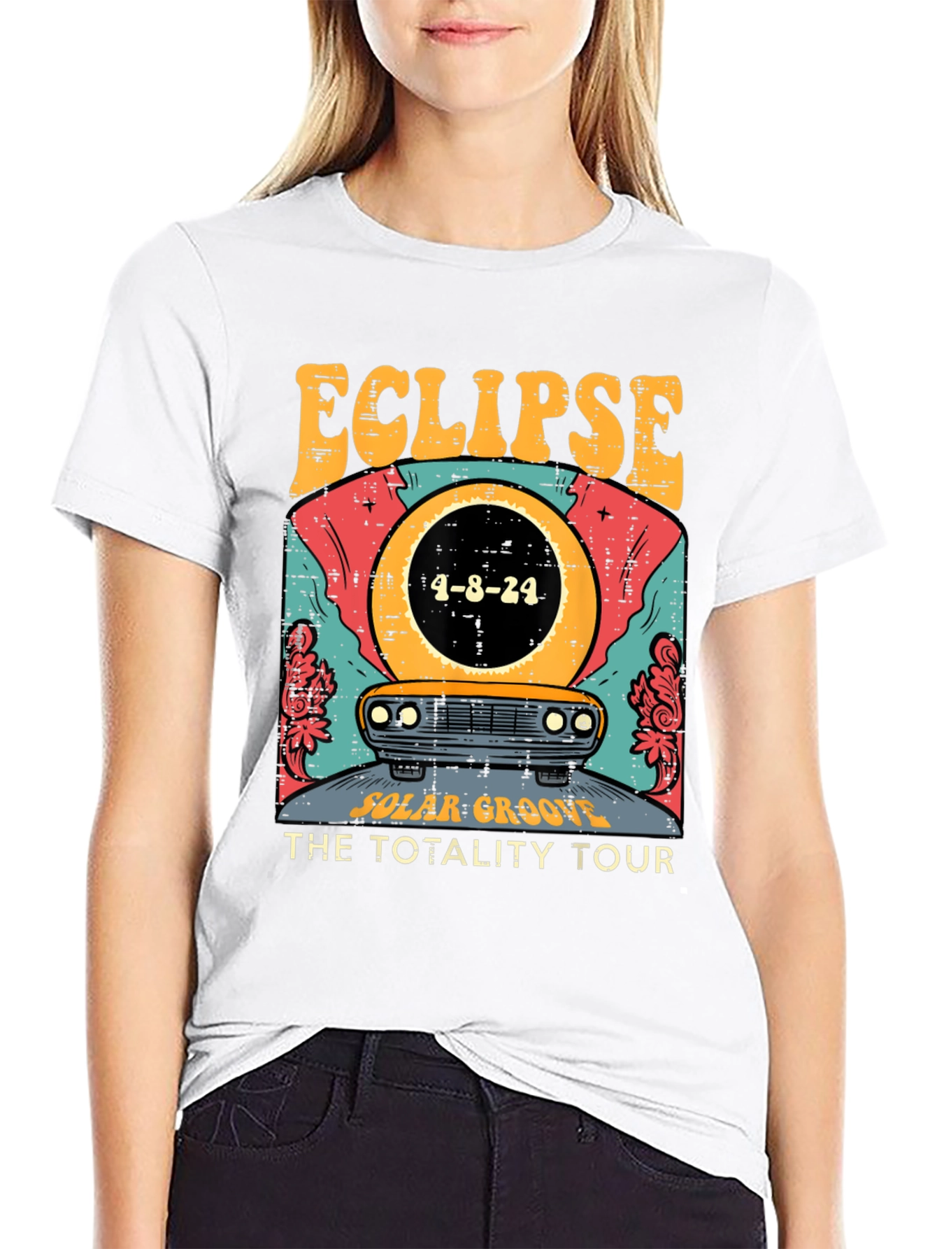 Eclipse Total Solar Tour 2024 Graphic Tee