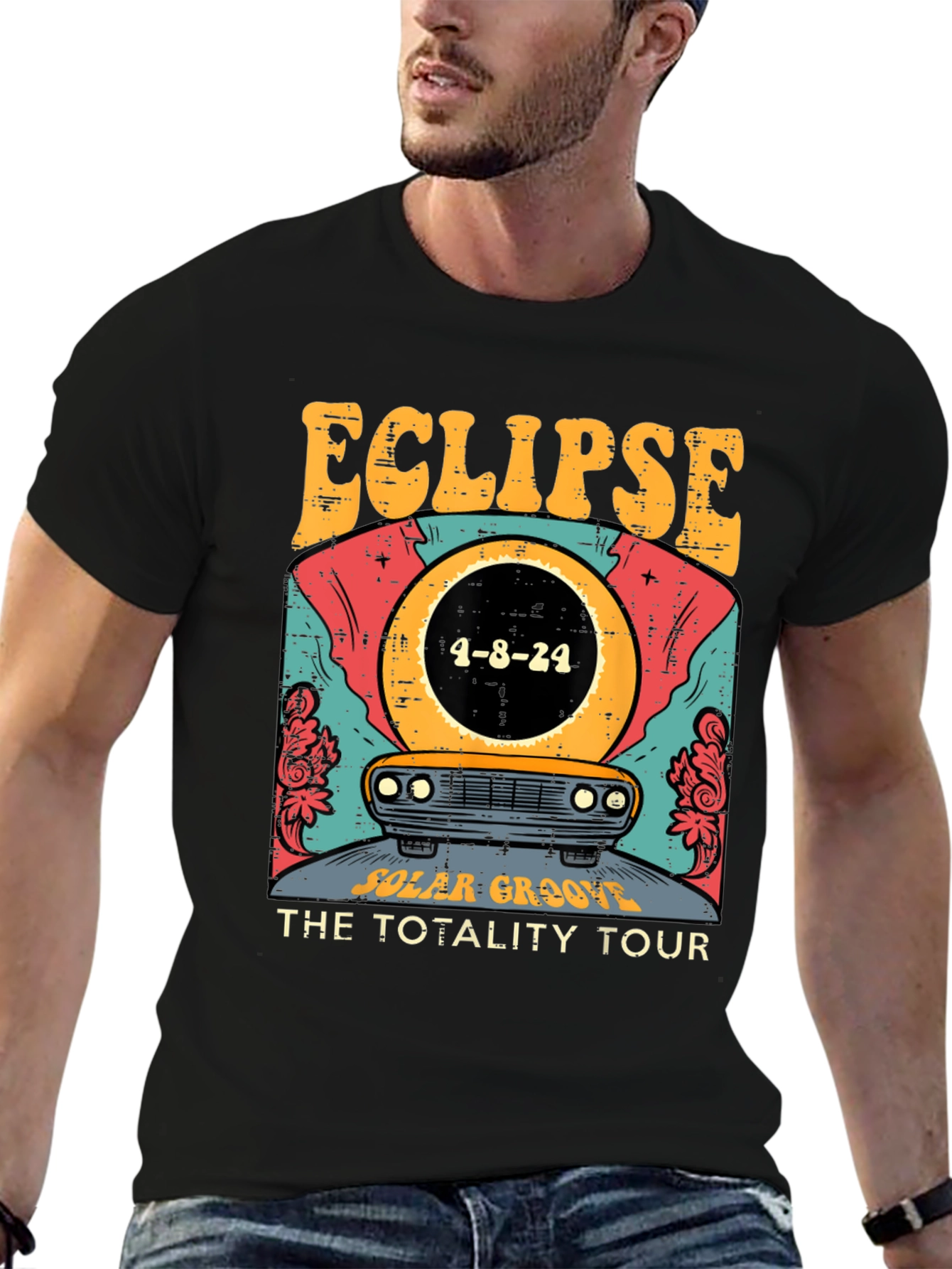 Eclipse Total Solar Tour 2024 Graphic Tee