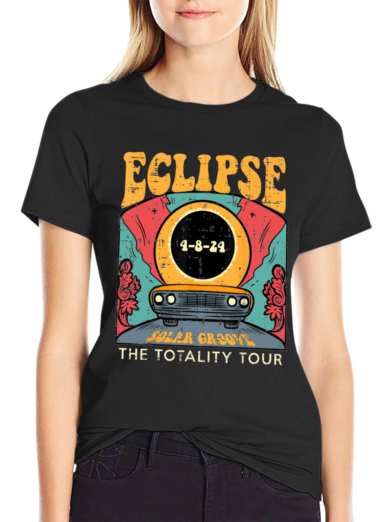 Eclipse Total Solar Tour 2024 Graphic Tee