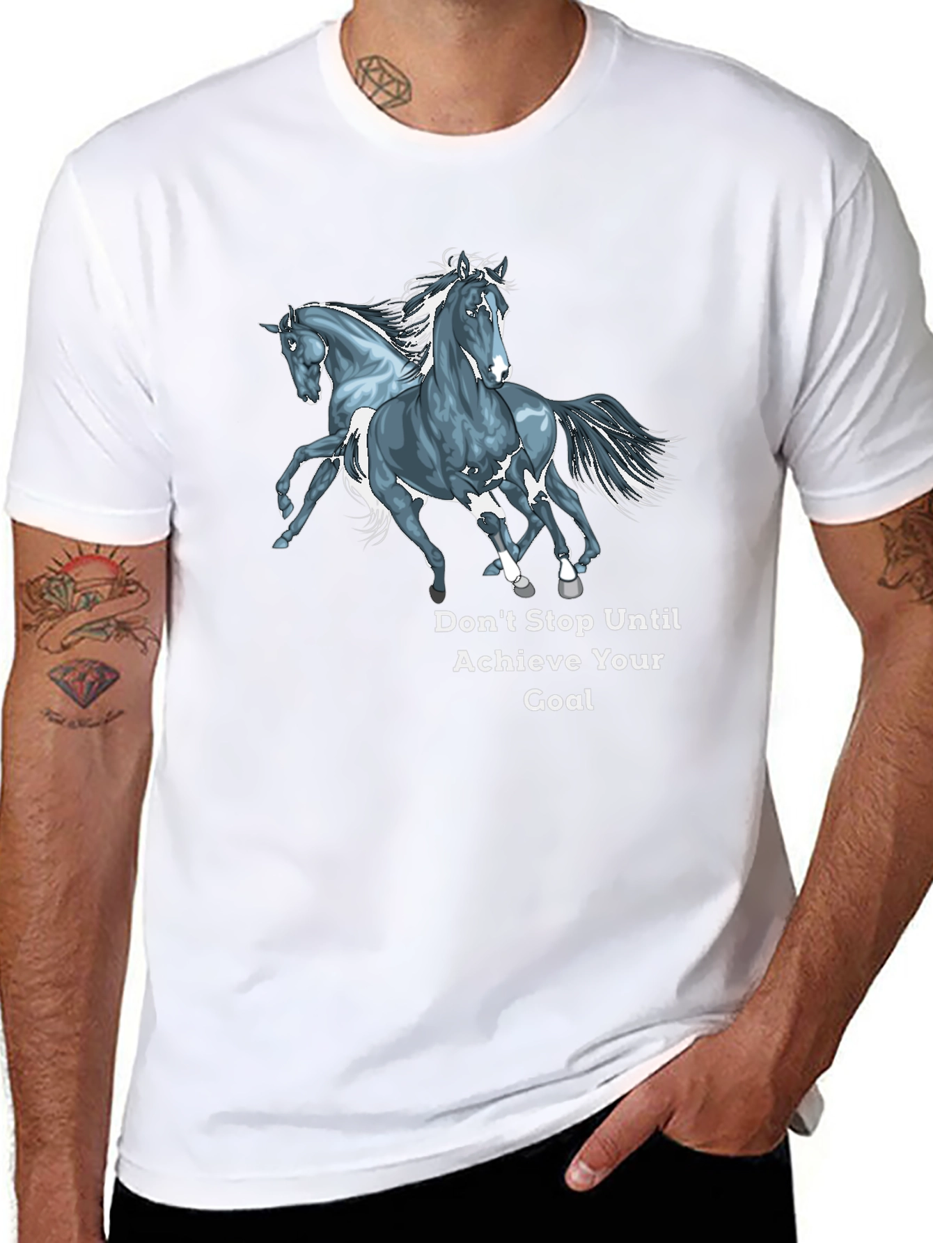 Motivational Horse Graphic T-Shirt
