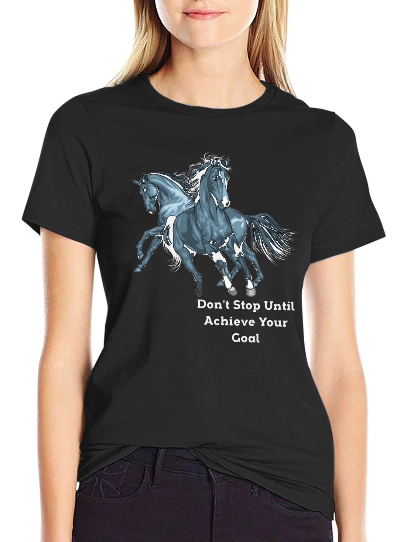Motivational Horse Graphic T-Shirt