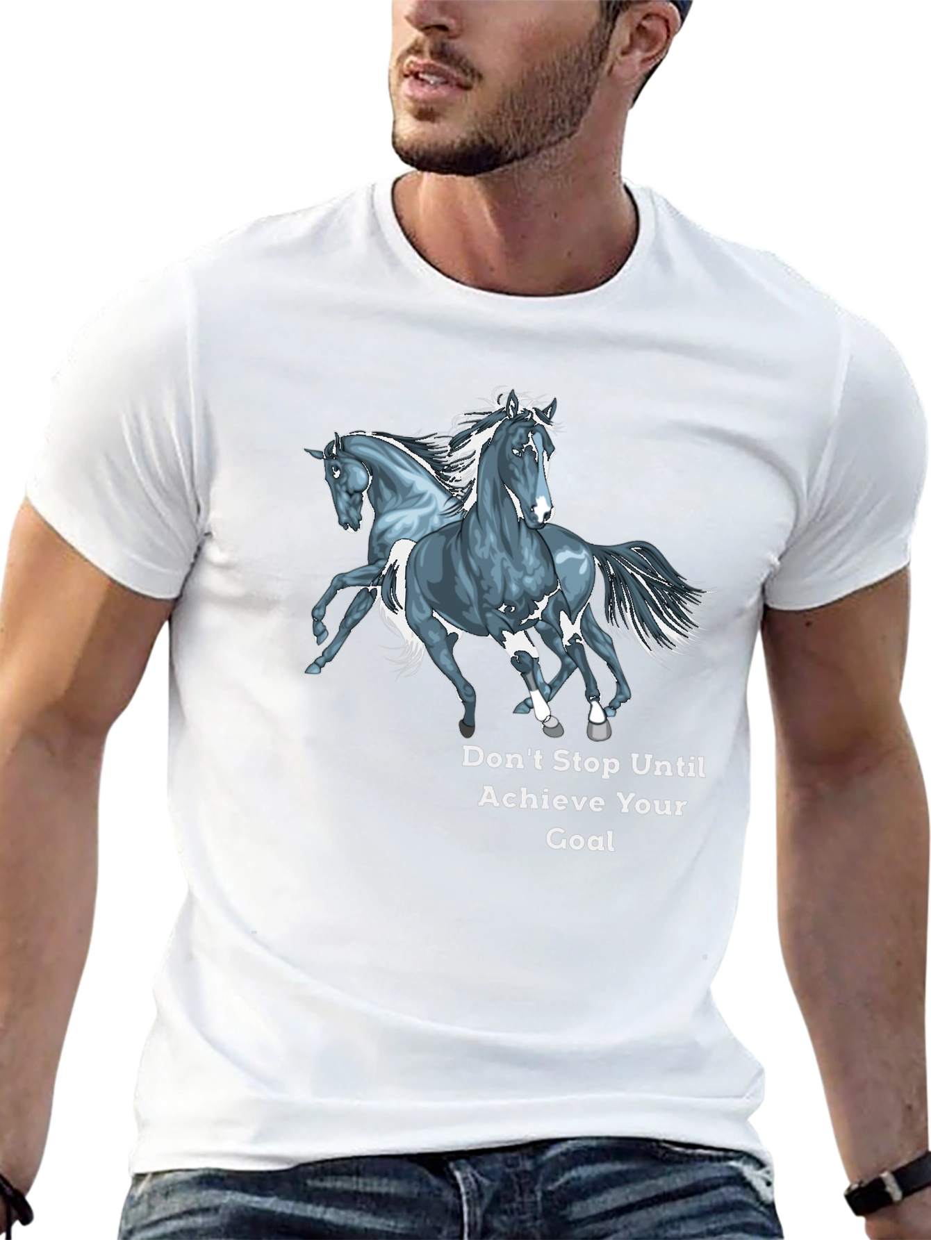 Motivational Horse Graphic T-Shirt