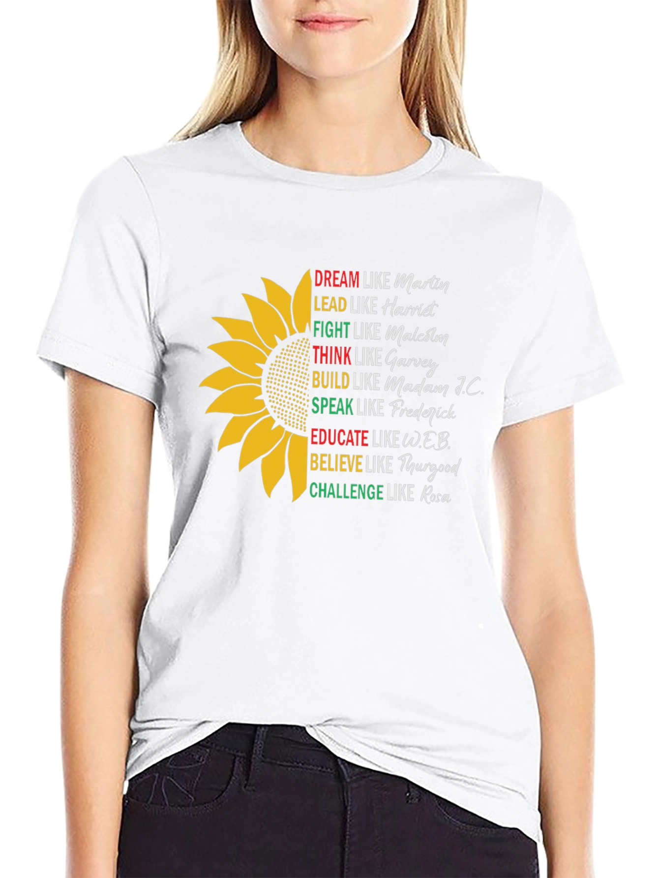Inspirational African American Leaders Black T-Shirt