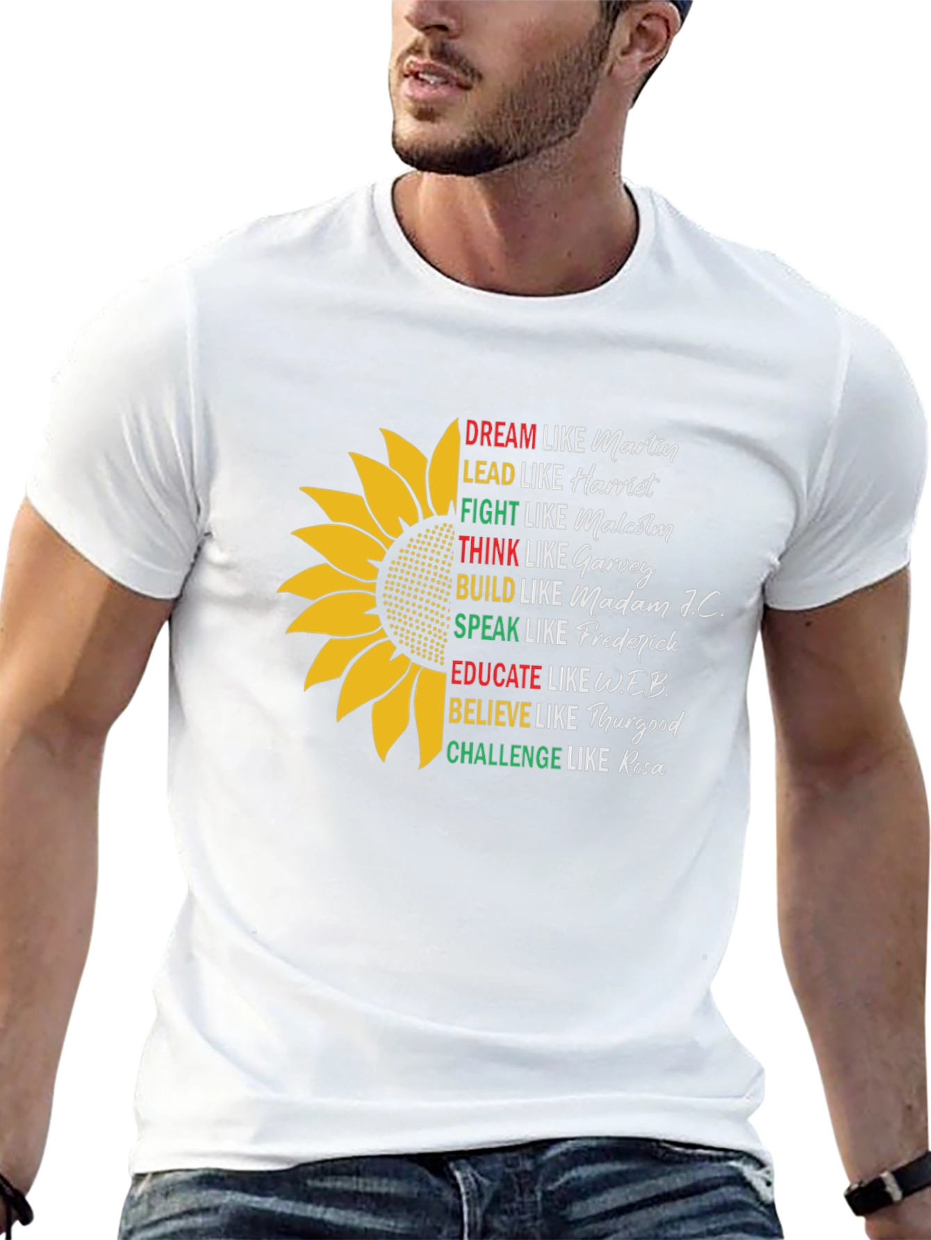 Inspirational African American Leaders Black T-Shirt