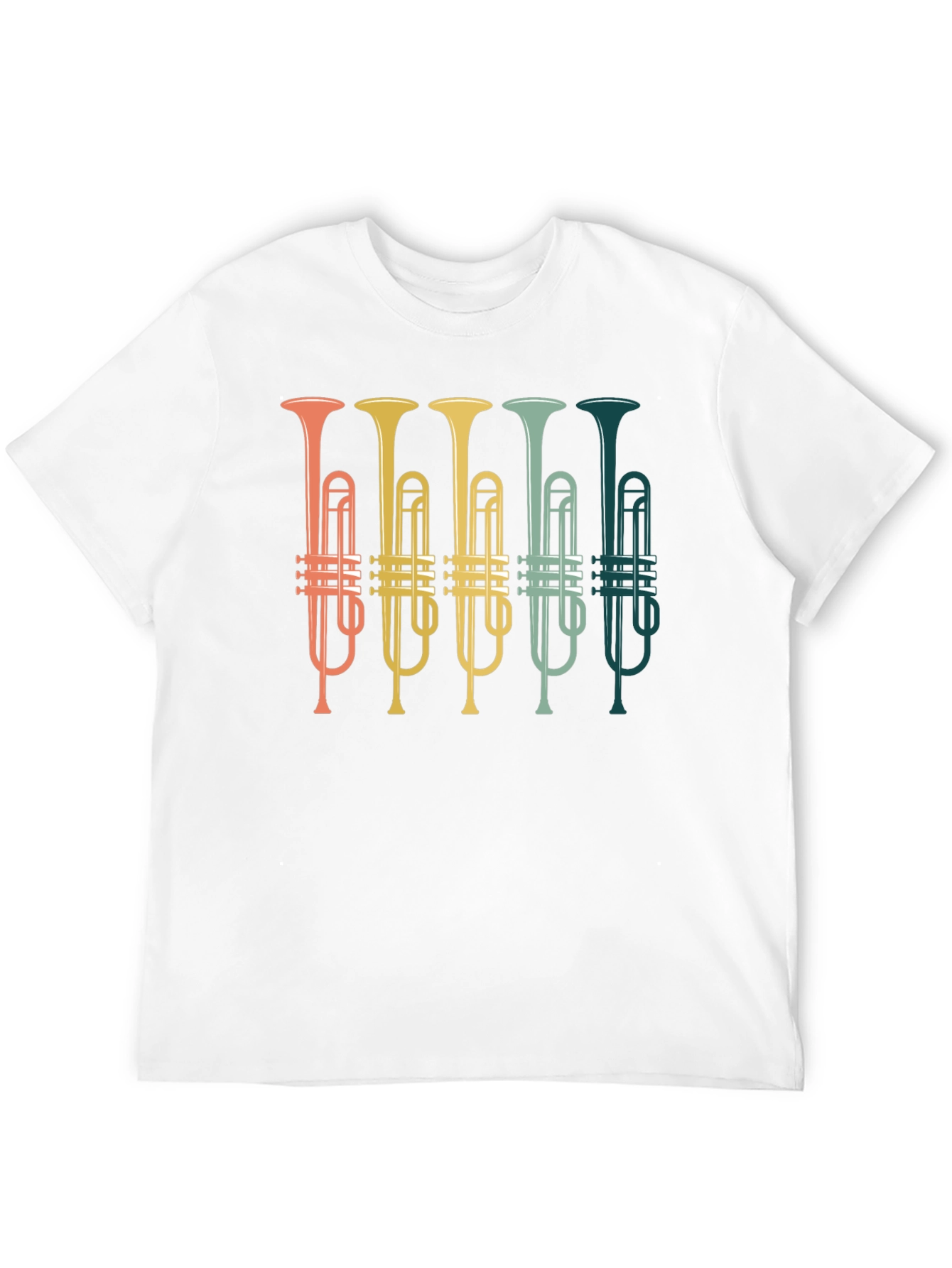 Retro Trumpet T-Shirt - Musician Gift