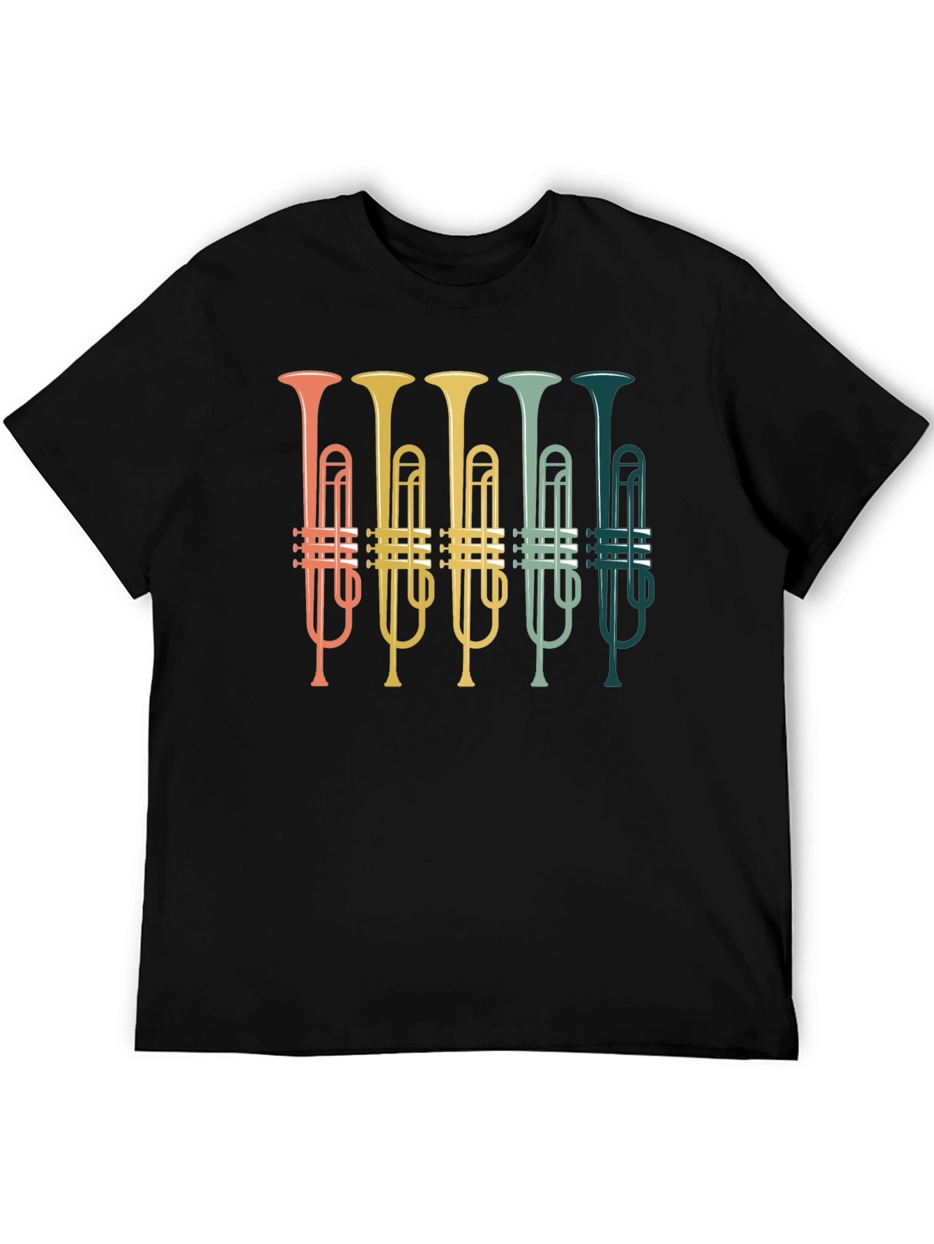 Retro Trumpet T-Shirt - Musician Gift