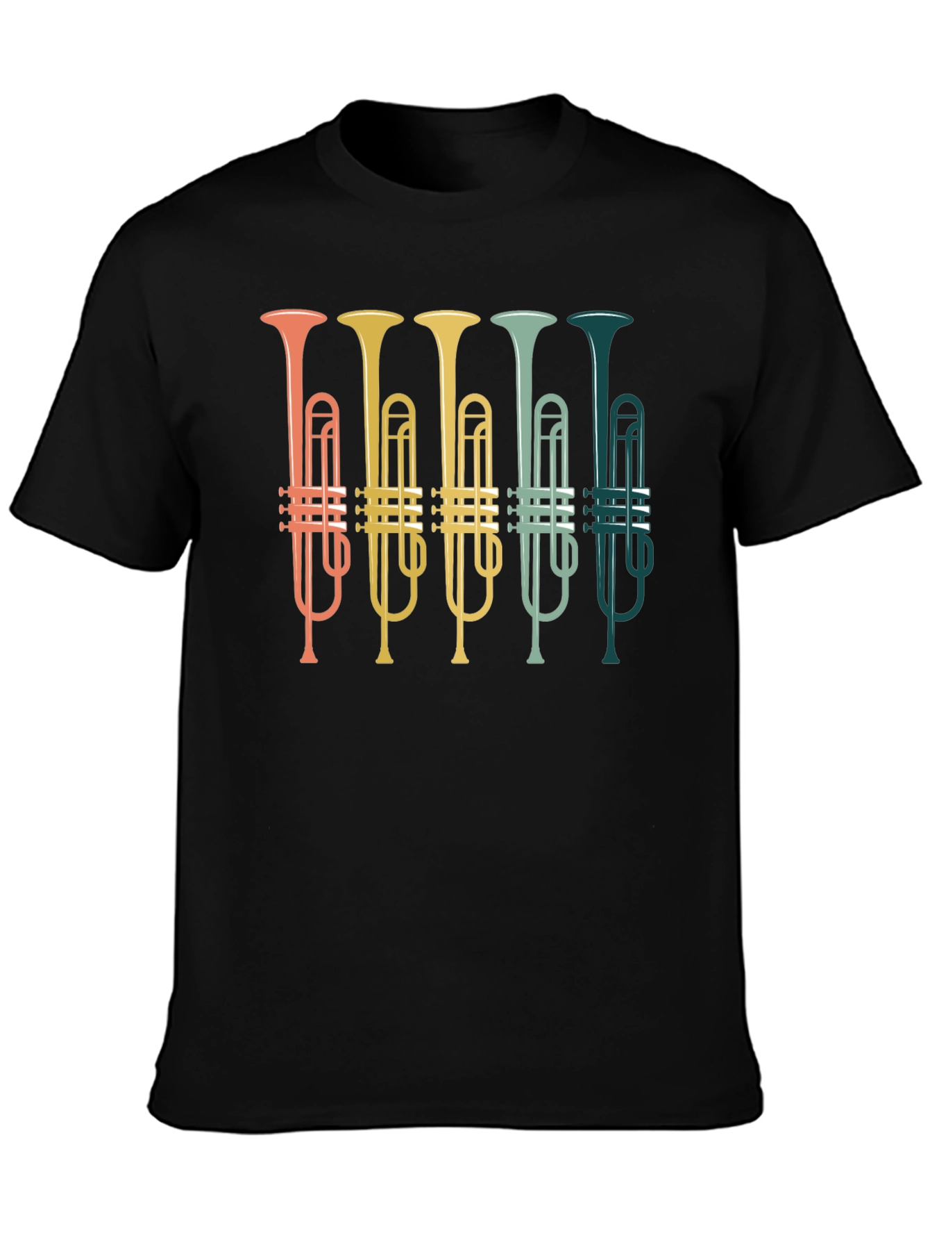 Retro Trumpet T-Shirt - Musician Gift