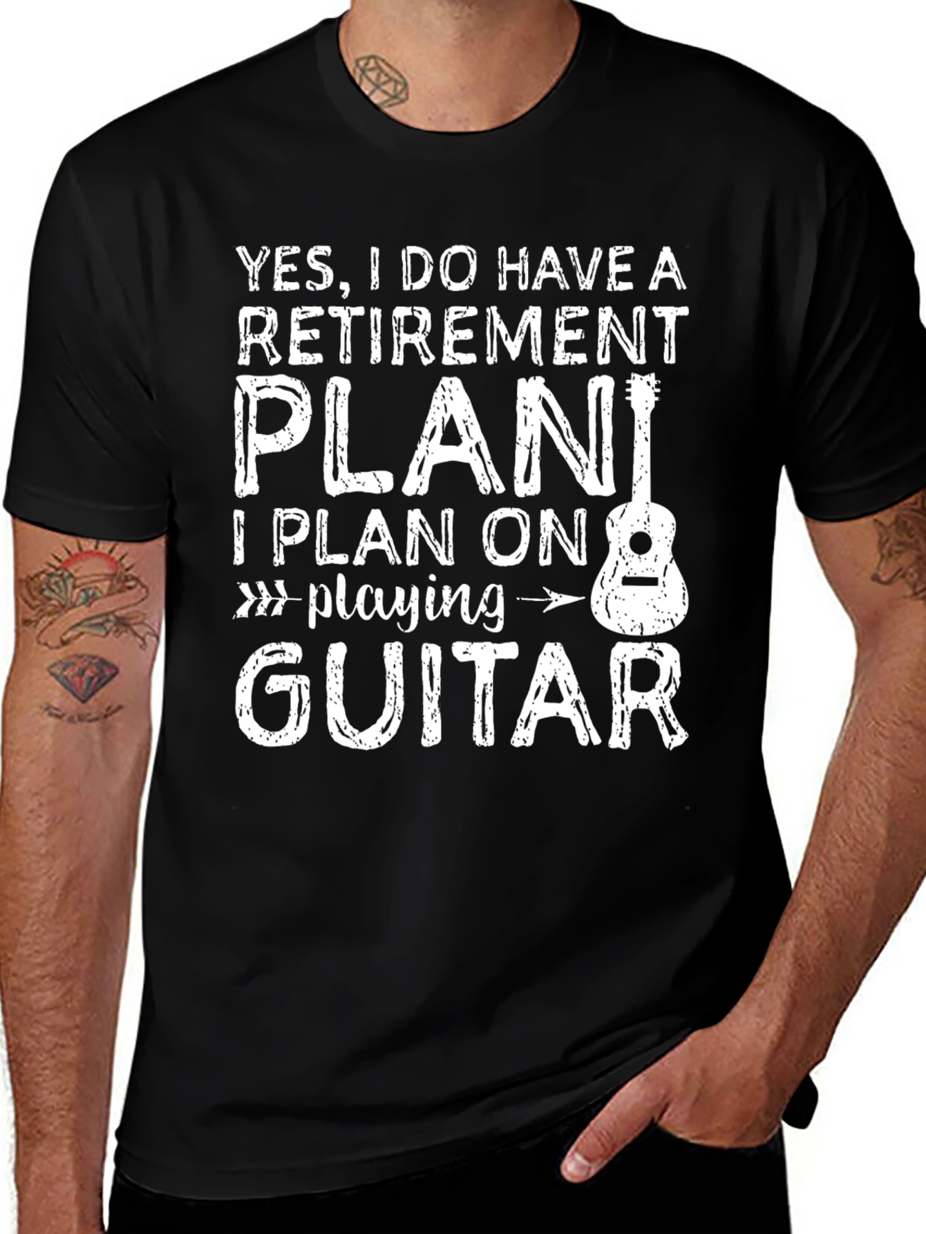 Retirement Plan Guitar T-Shirt