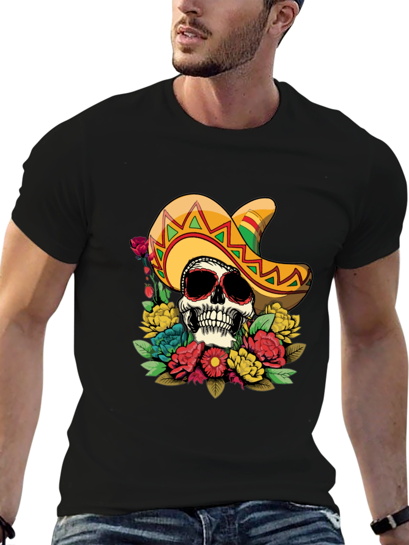 Skull & Sombrero Graphic Tee