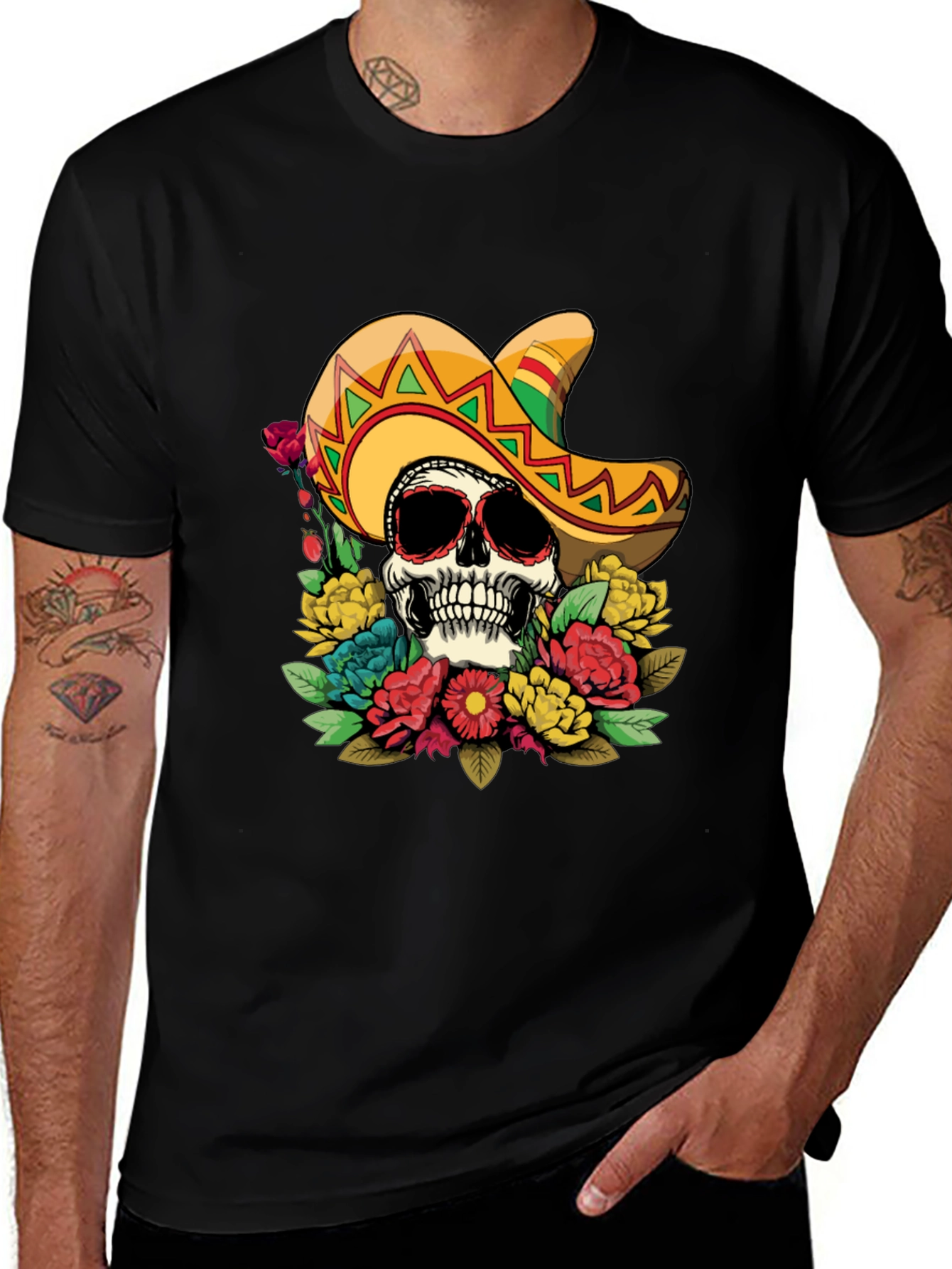 Skull & Sombrero Graphic Tee