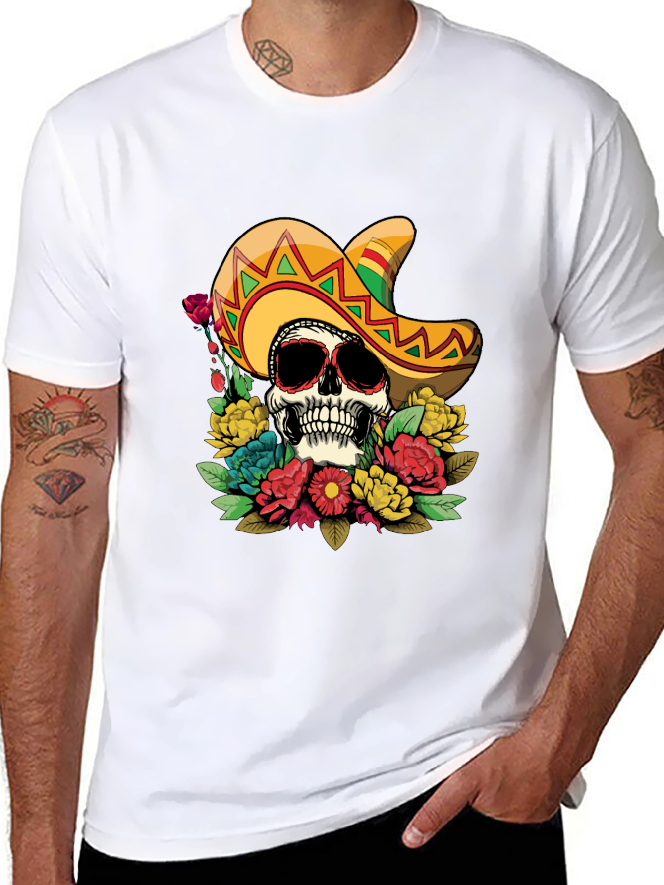 Skull & Sombrero Graphic Tee