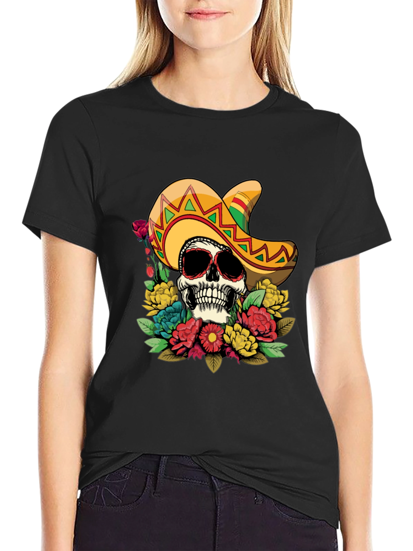 Skull & Sombrero Graphic Tee