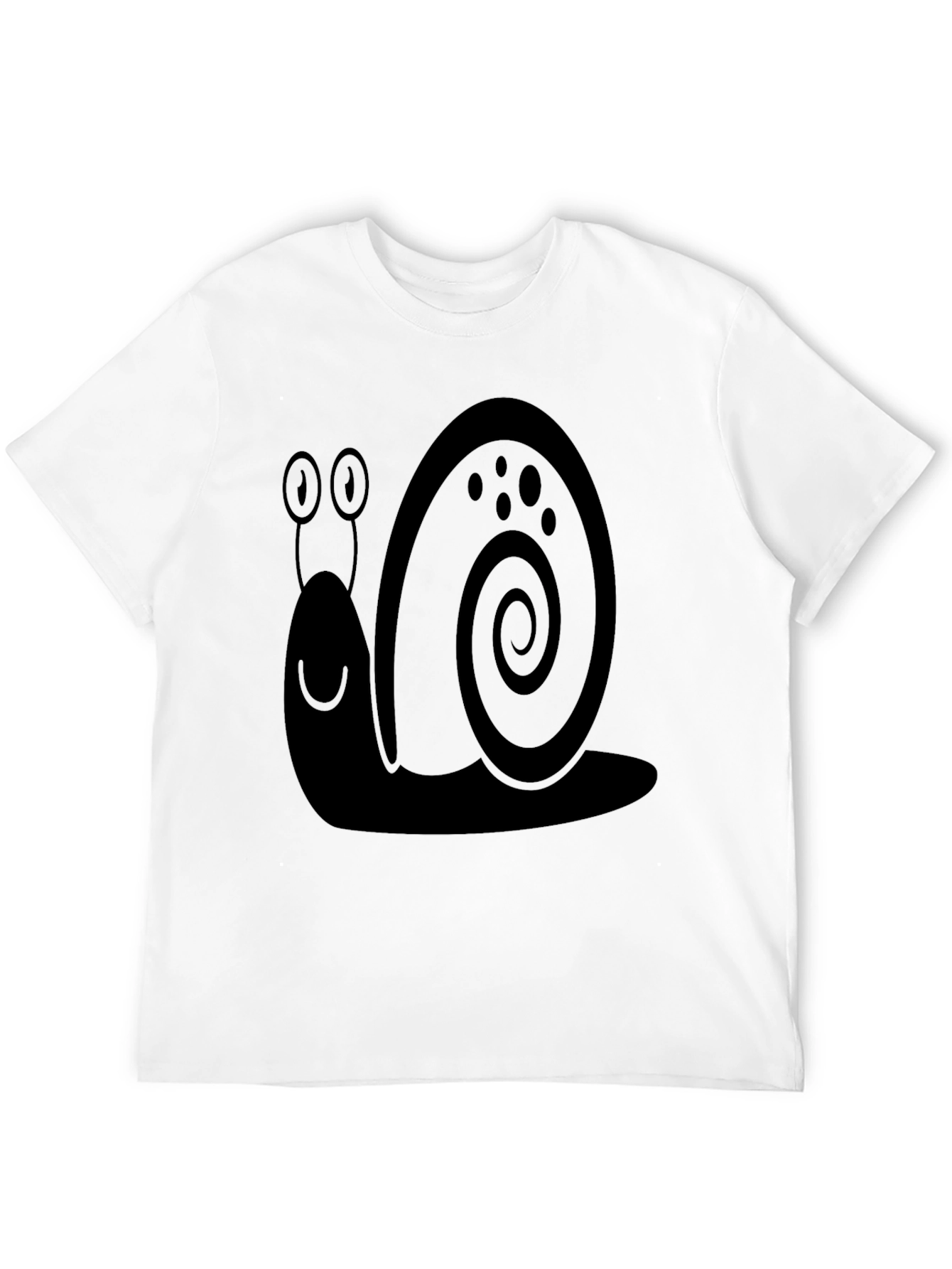 Snail Graphic Tee - Mens Black Cotton T-Shirt