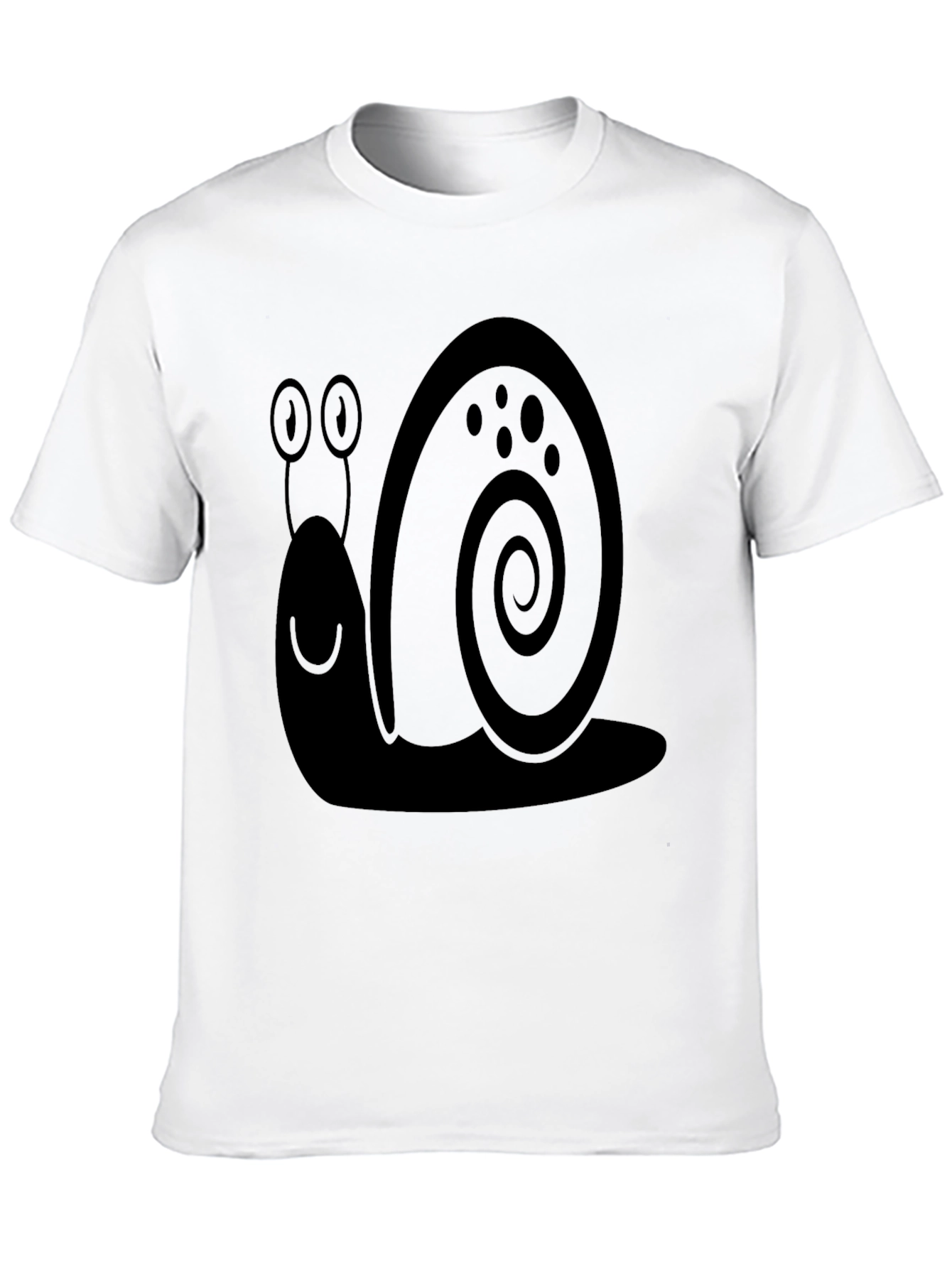Snail Graphic Tee - Mens Black Cotton T-Shirt