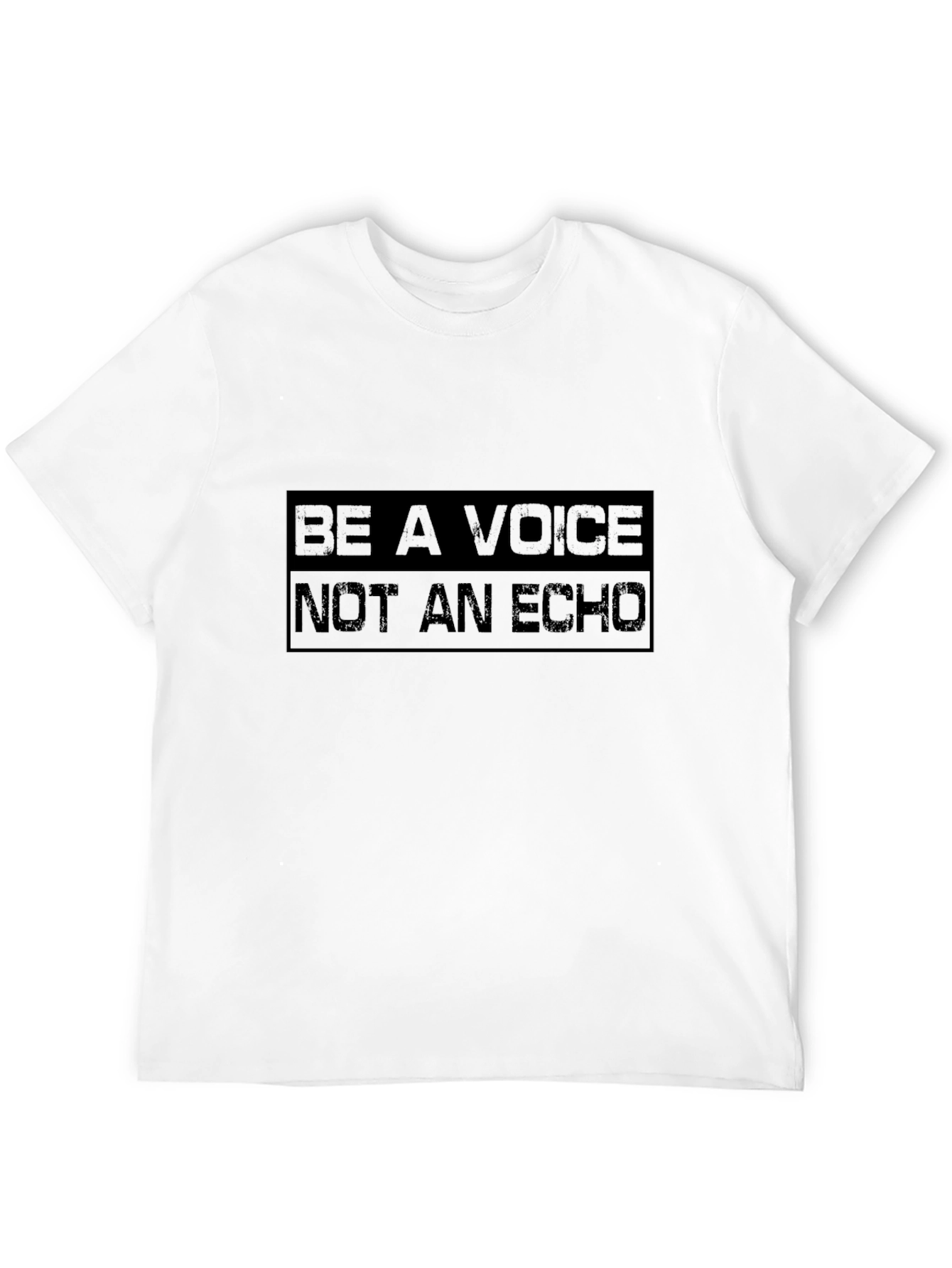 Be A Voice Black Graphic Tee