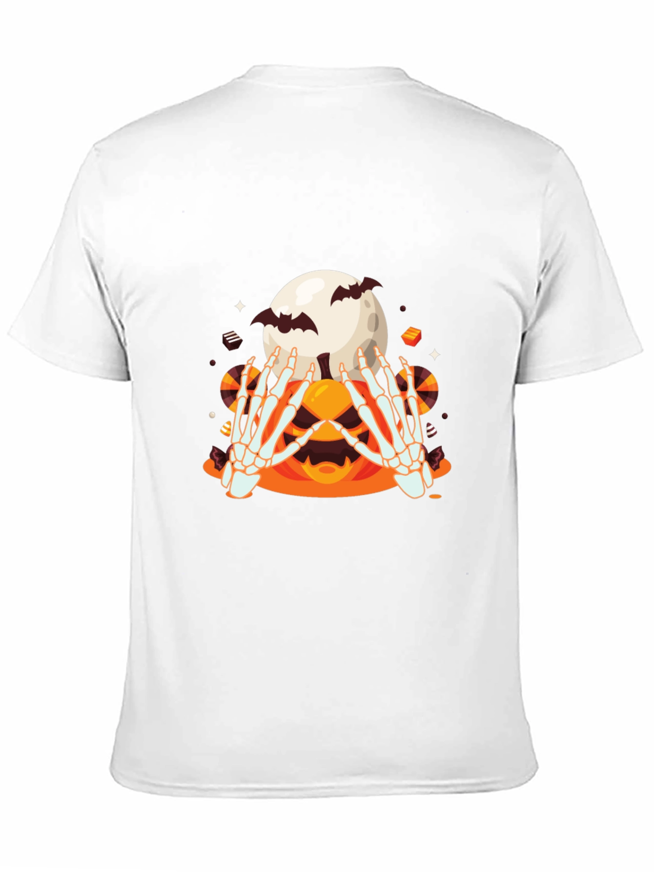 Spooky Skeleton Hands Halloween Graphic Tee