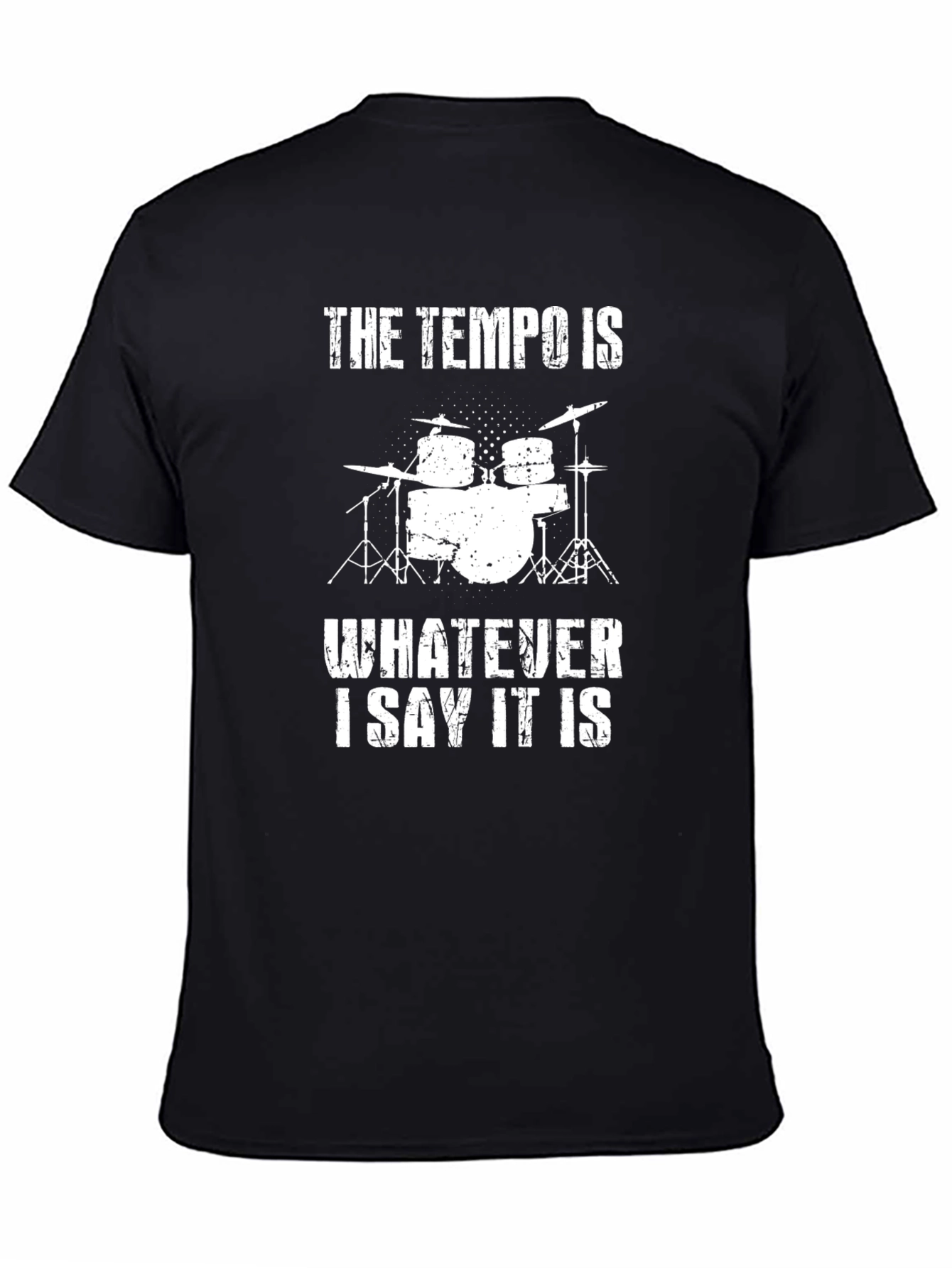 Tempo Drummer T-Shirt - Funny Musician Tee