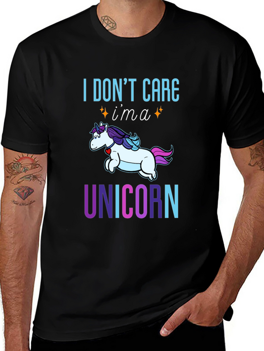 I Dont Care Im a Unicorn Graphic Tee