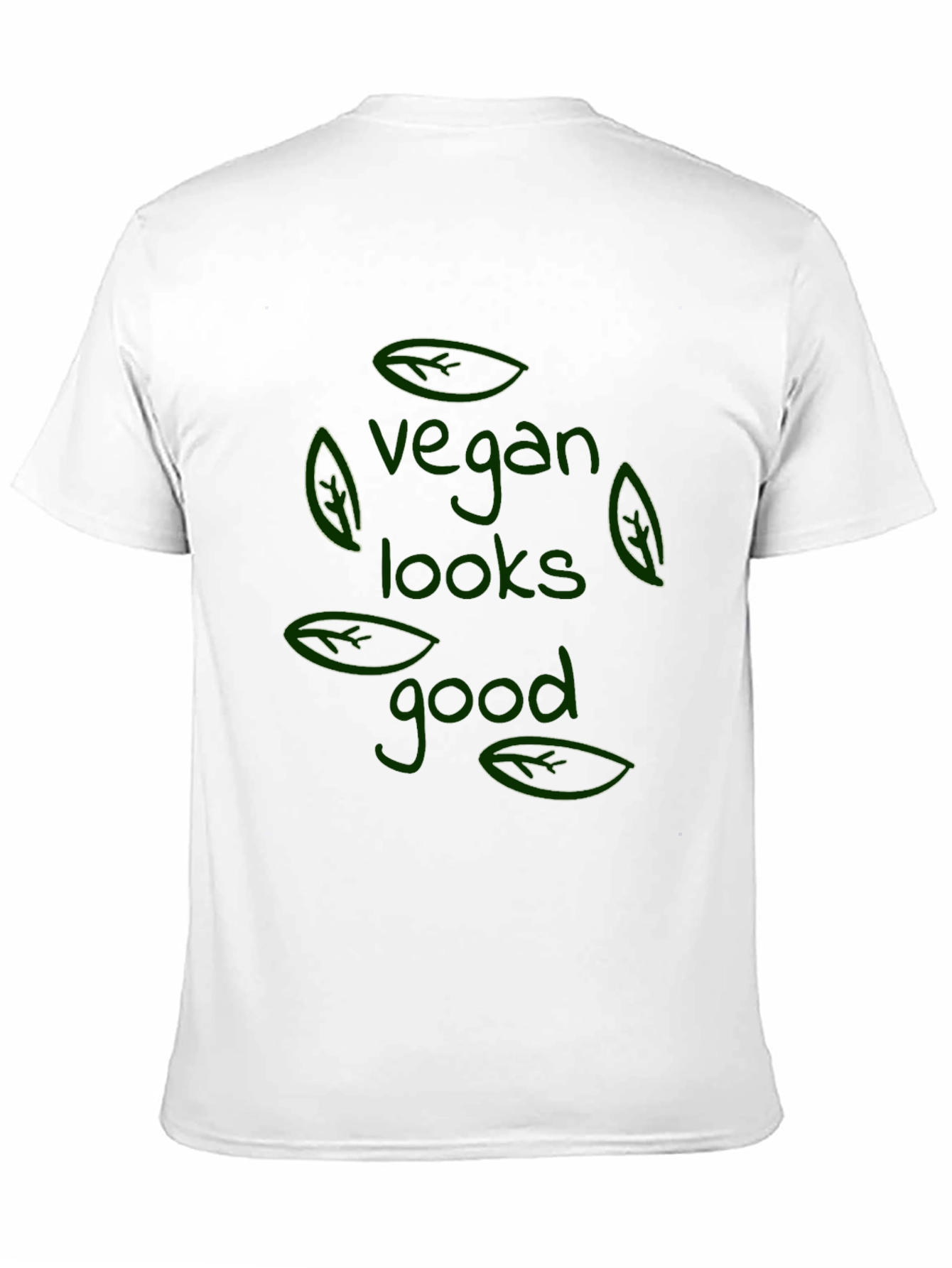 Vegan Looks Good T-Shirt - Black Stylish Comfortable