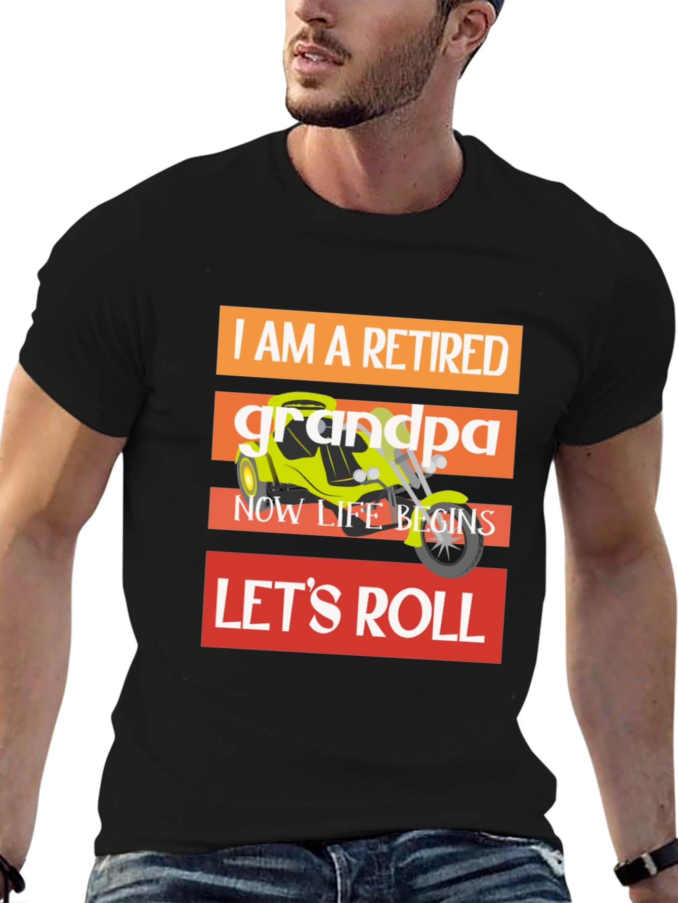 Retired Grandpa Motorcycle T-Shirt