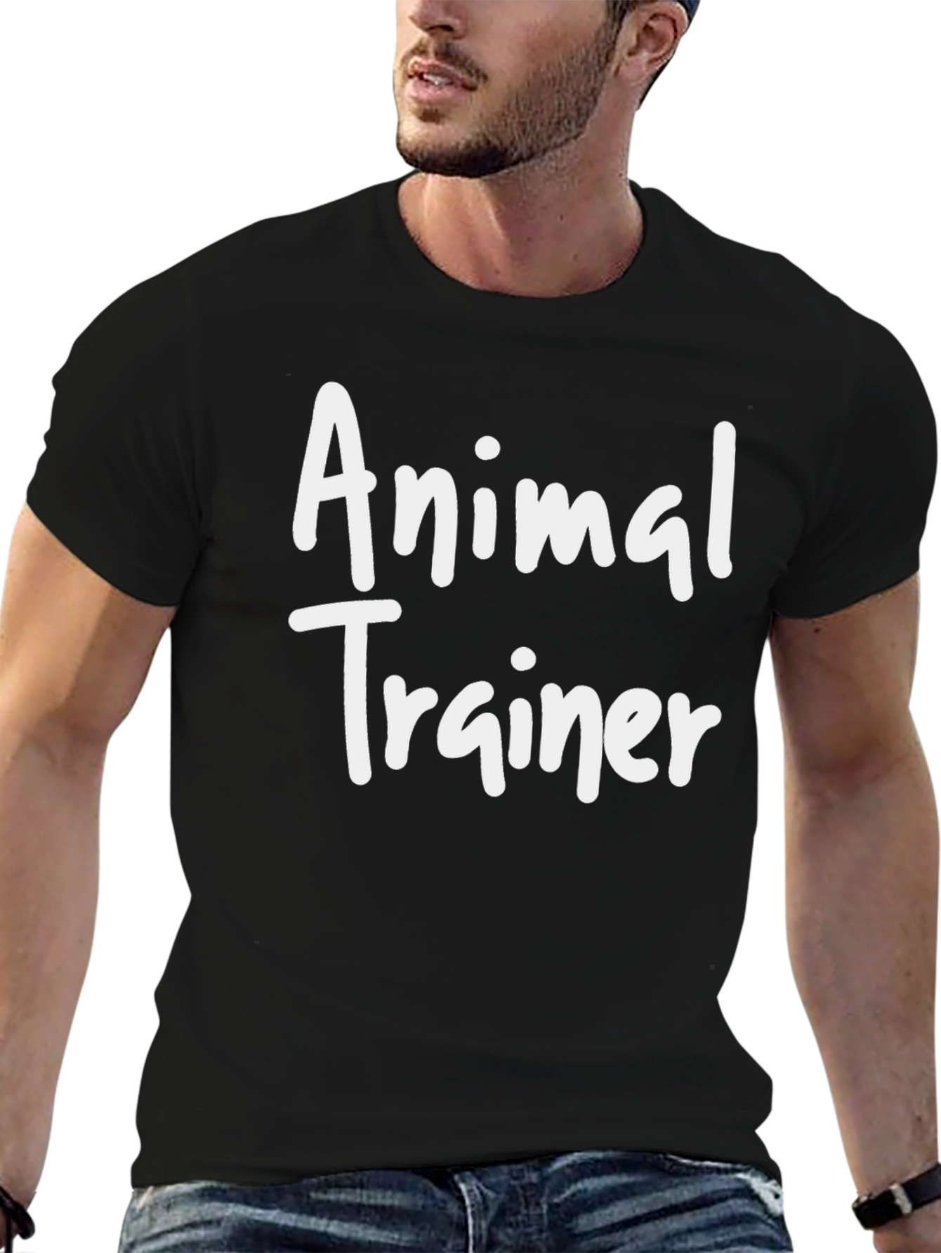 Animal Trainer Black Crew Neck T-Shirt
