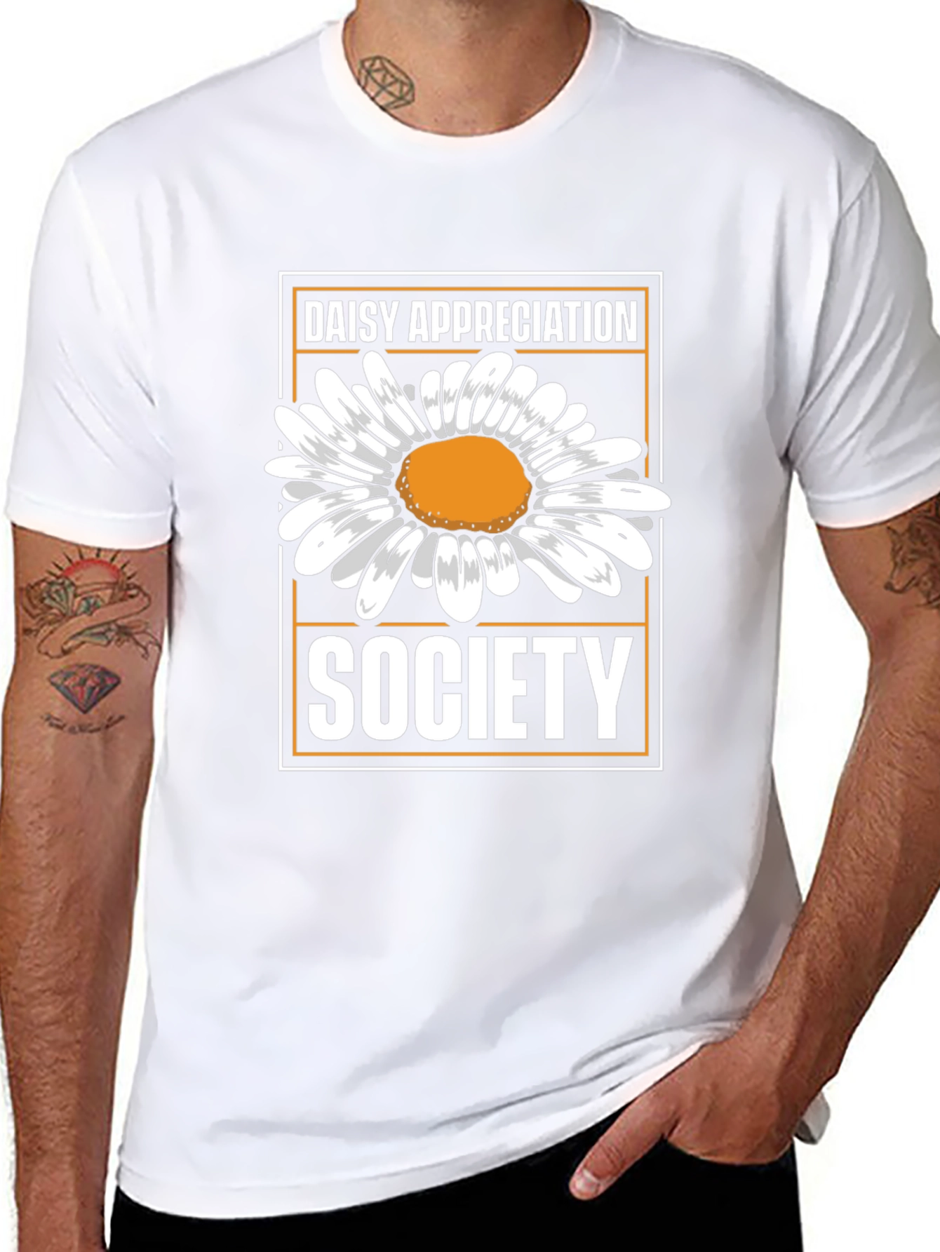 Daisy Appreciation Society Black T-Shirt