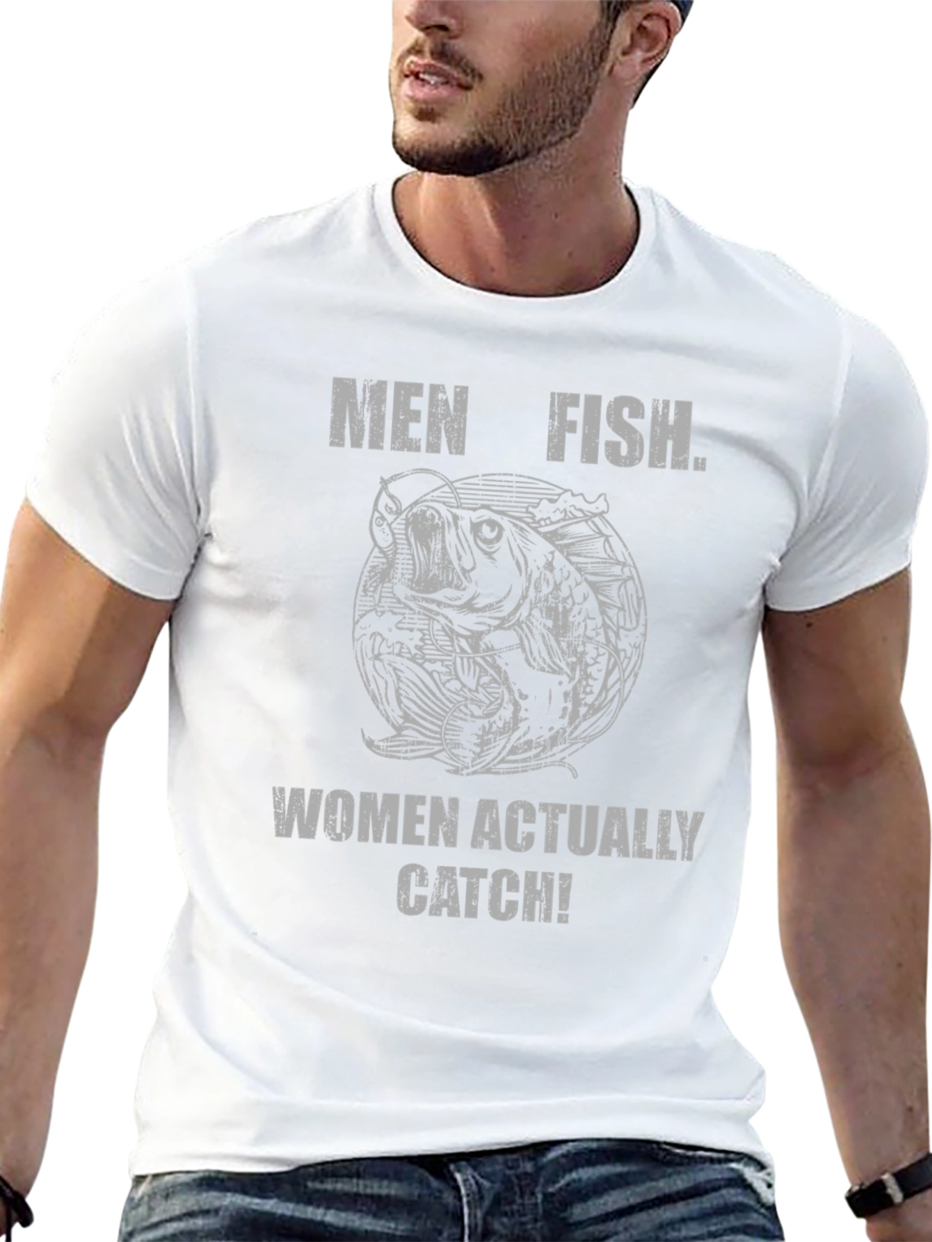 Men Fish Women Catch T-Shirt - Funny Fishing Tee