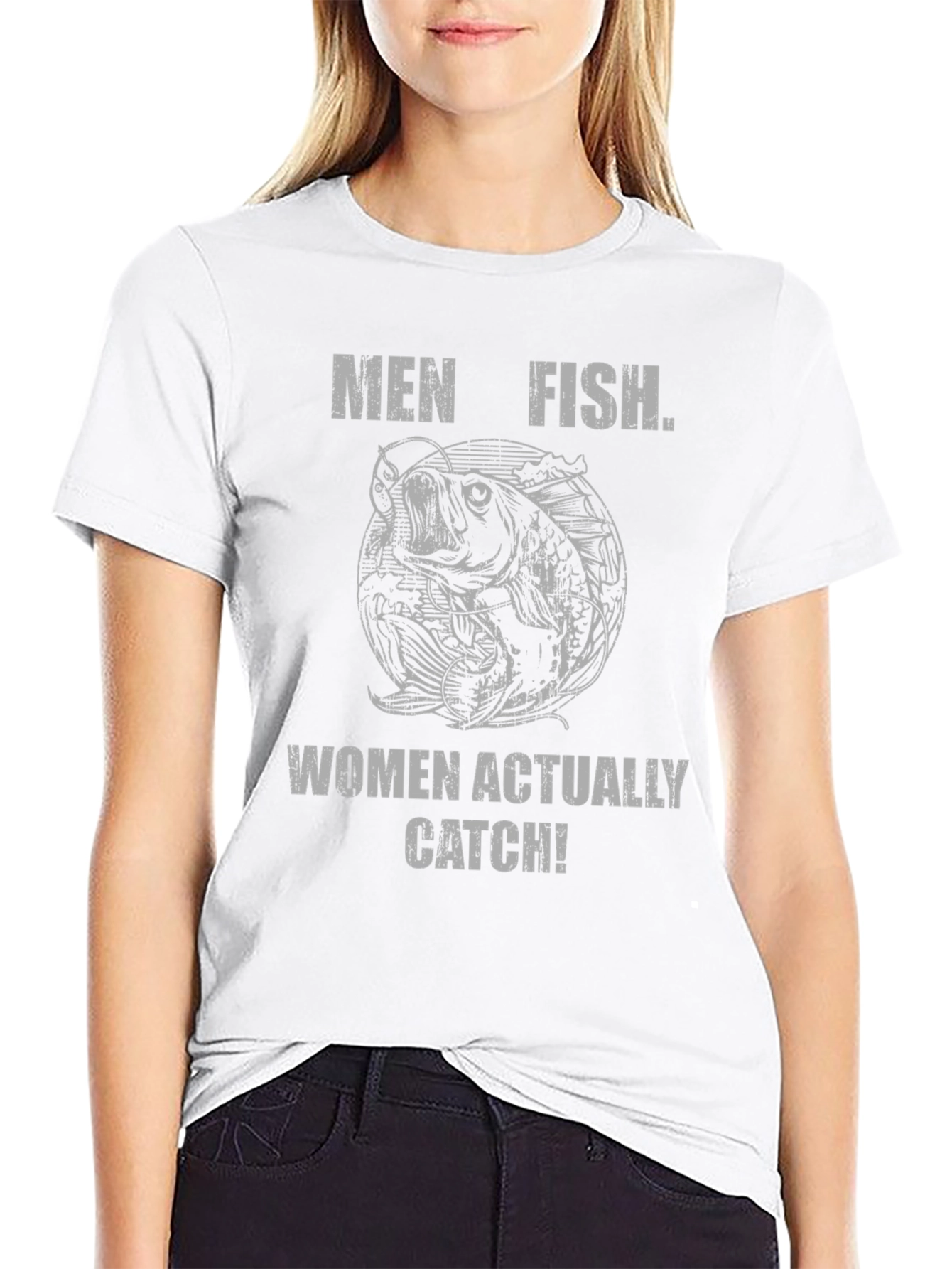 Men Fish Women Catch T-Shirt - Funny Fishing Tee