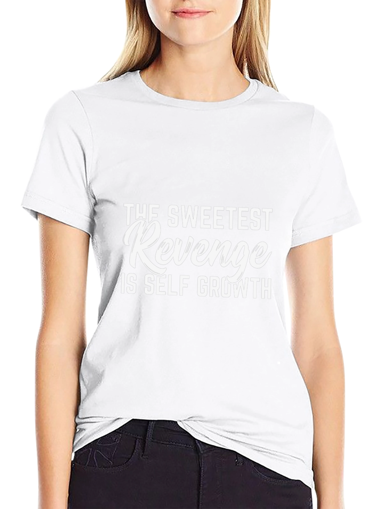 Sweetest Revenge Self Growth Black T-Shirt