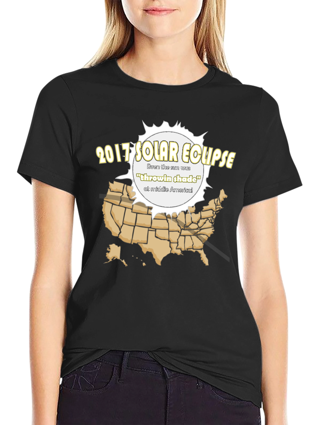 2017 Solar Eclipse T-Shirt - Throwin Shade Design
