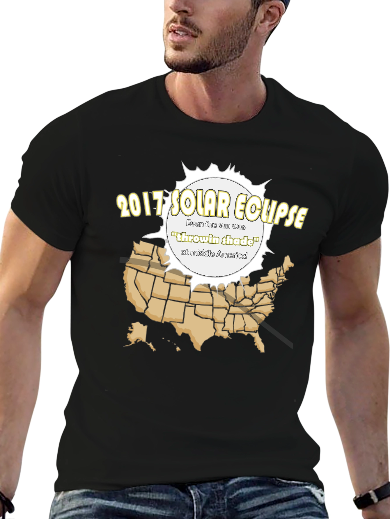 2017 Solar Eclipse T-Shirt - Throwin Shade Design