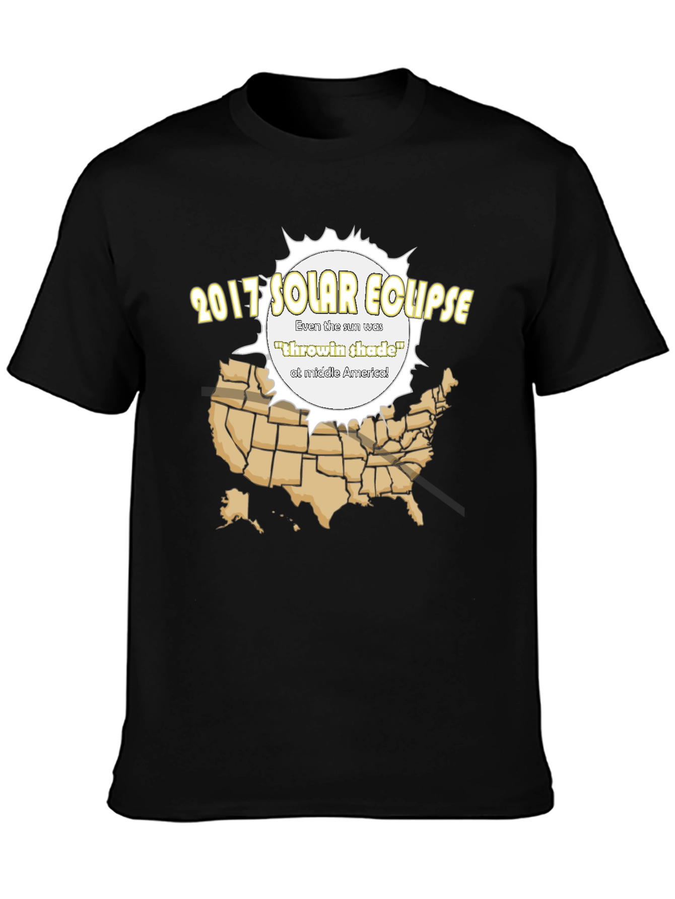 2017 Solar Eclipse T-Shirt - Throwin Shade Design