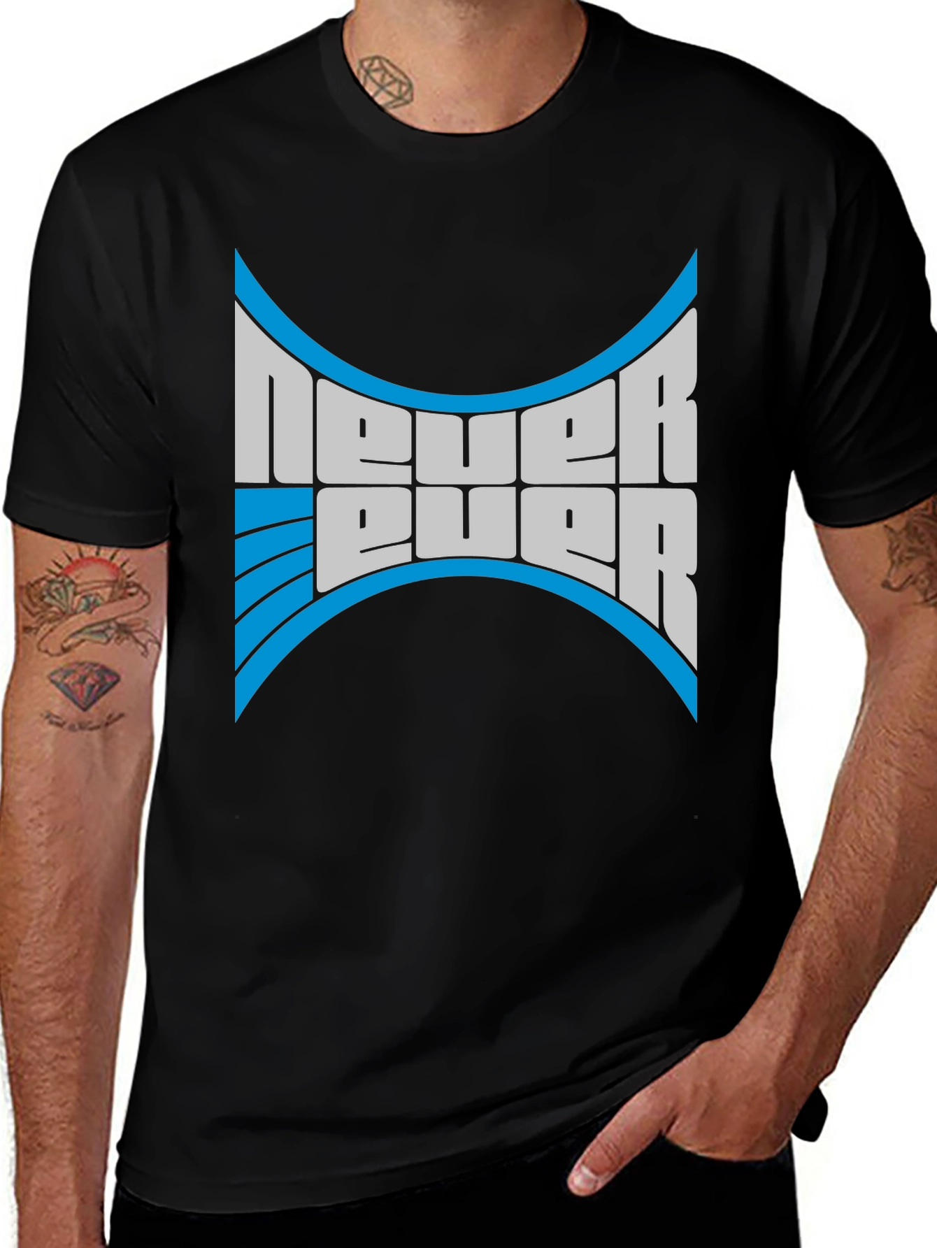Never Ever T-Shirt - Bold Graphic Print