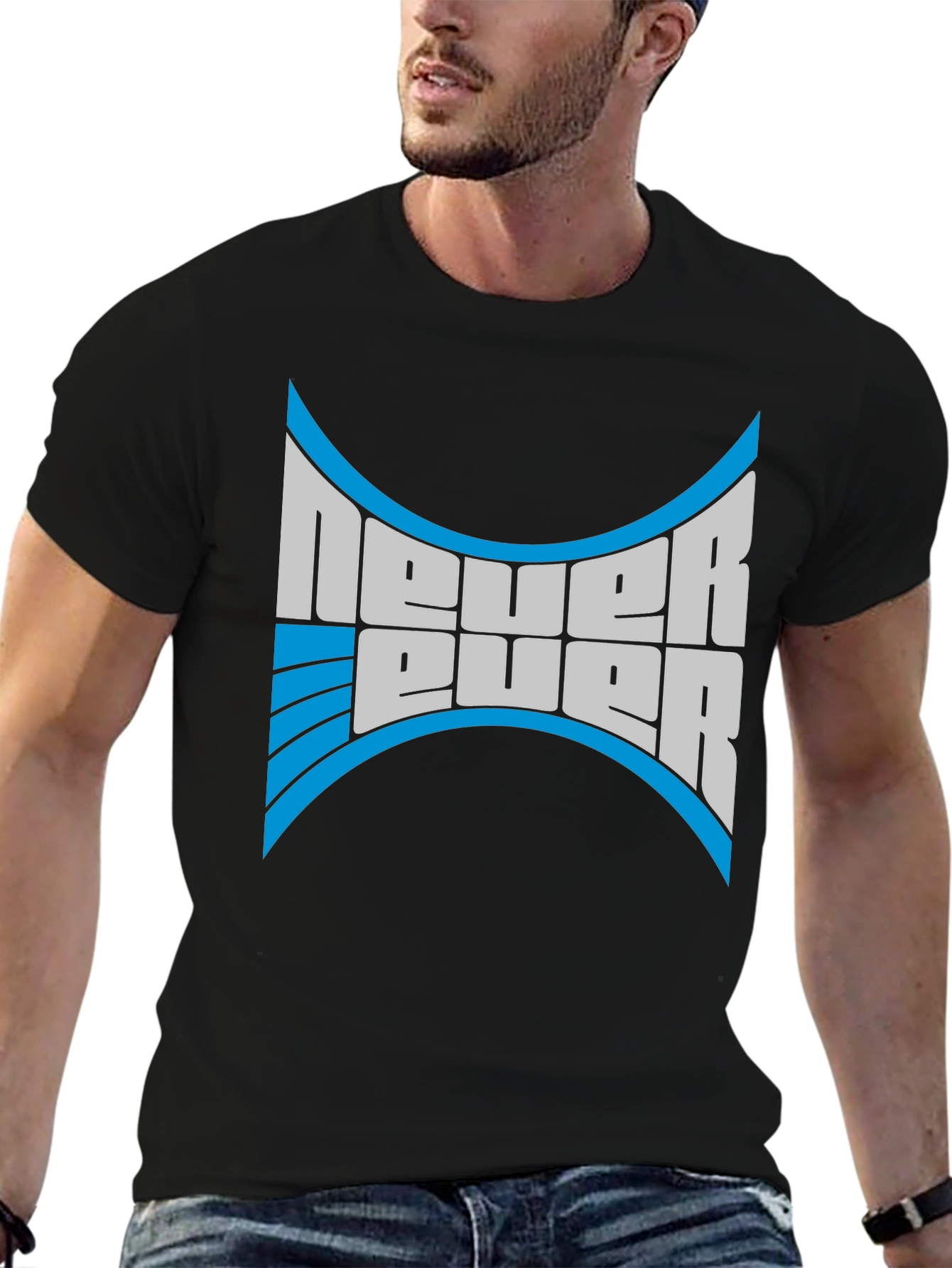 Never Ever T-Shirt - Bold Graphic Print