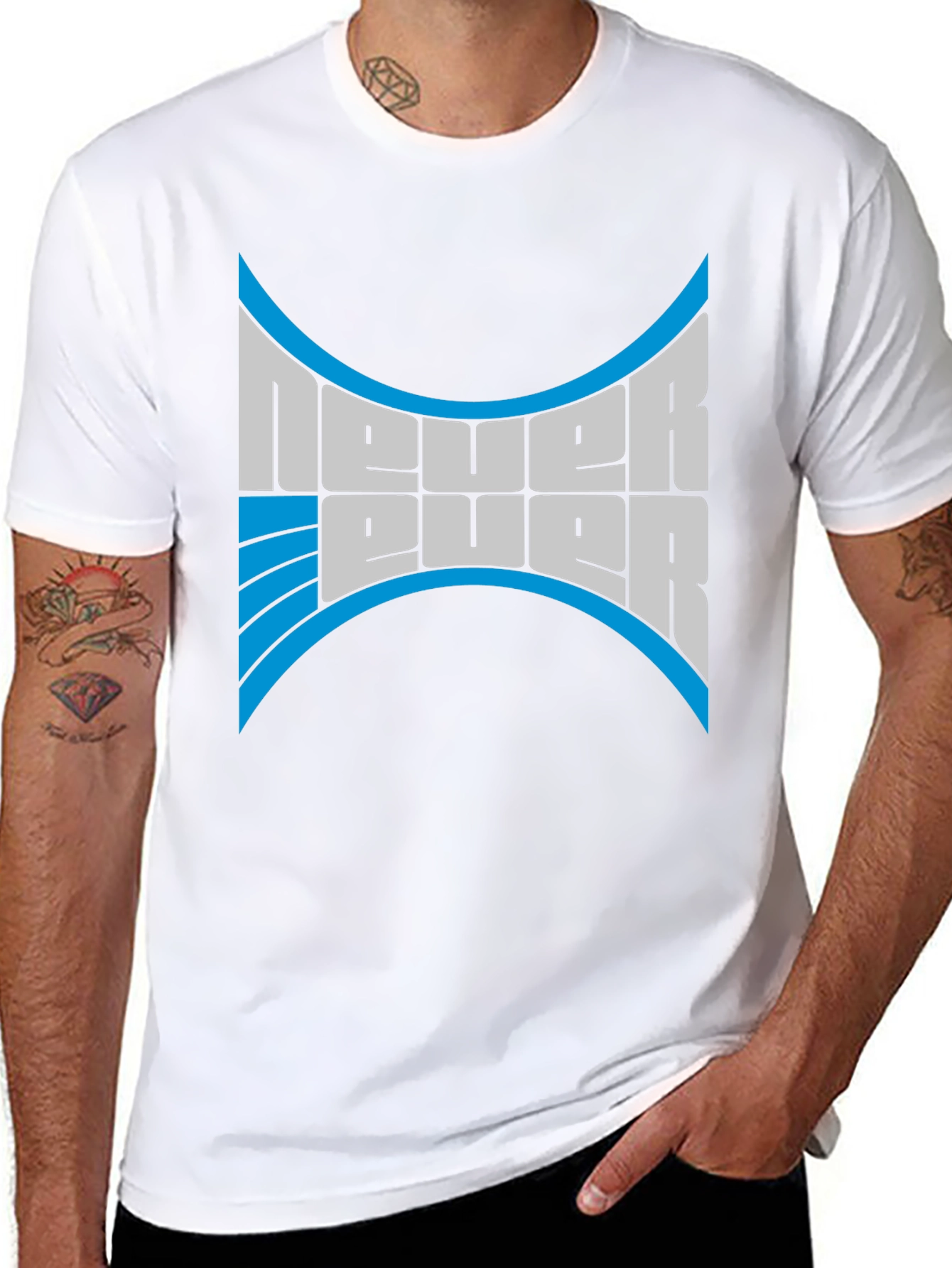 Never Ever T-Shirt - Bold Graphic Print