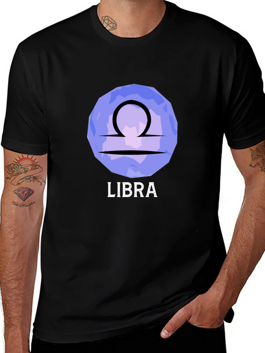 Libra Zodiac T-Shirt - Stylish Black Tee