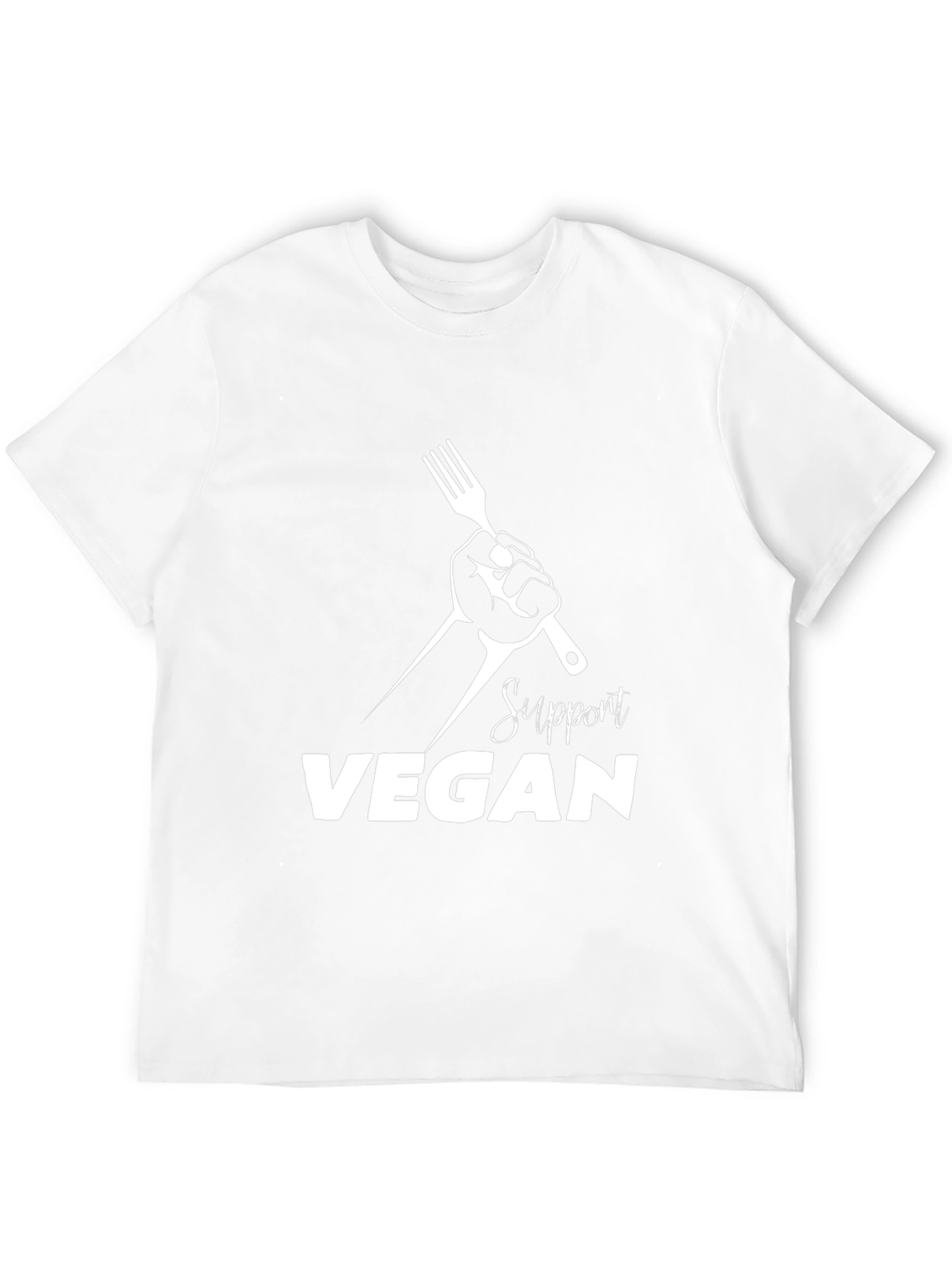 Support Vegan Black T-Shirt
