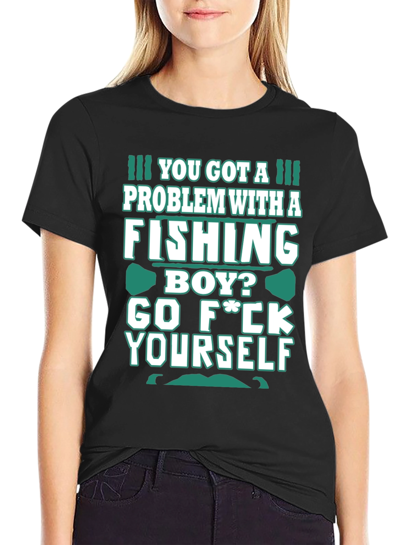 Fishing Boy Graphic Tee - Bold Sarcastic Humor