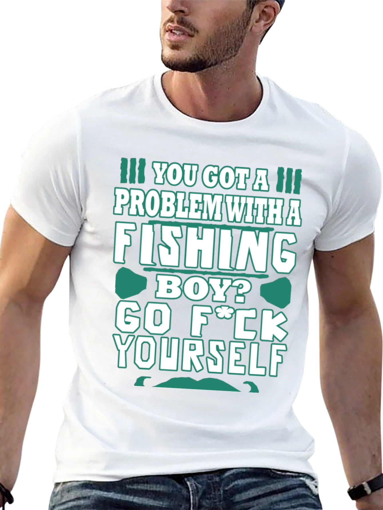 Fishing Boy Graphic Tee - Bold Sarcastic Humor