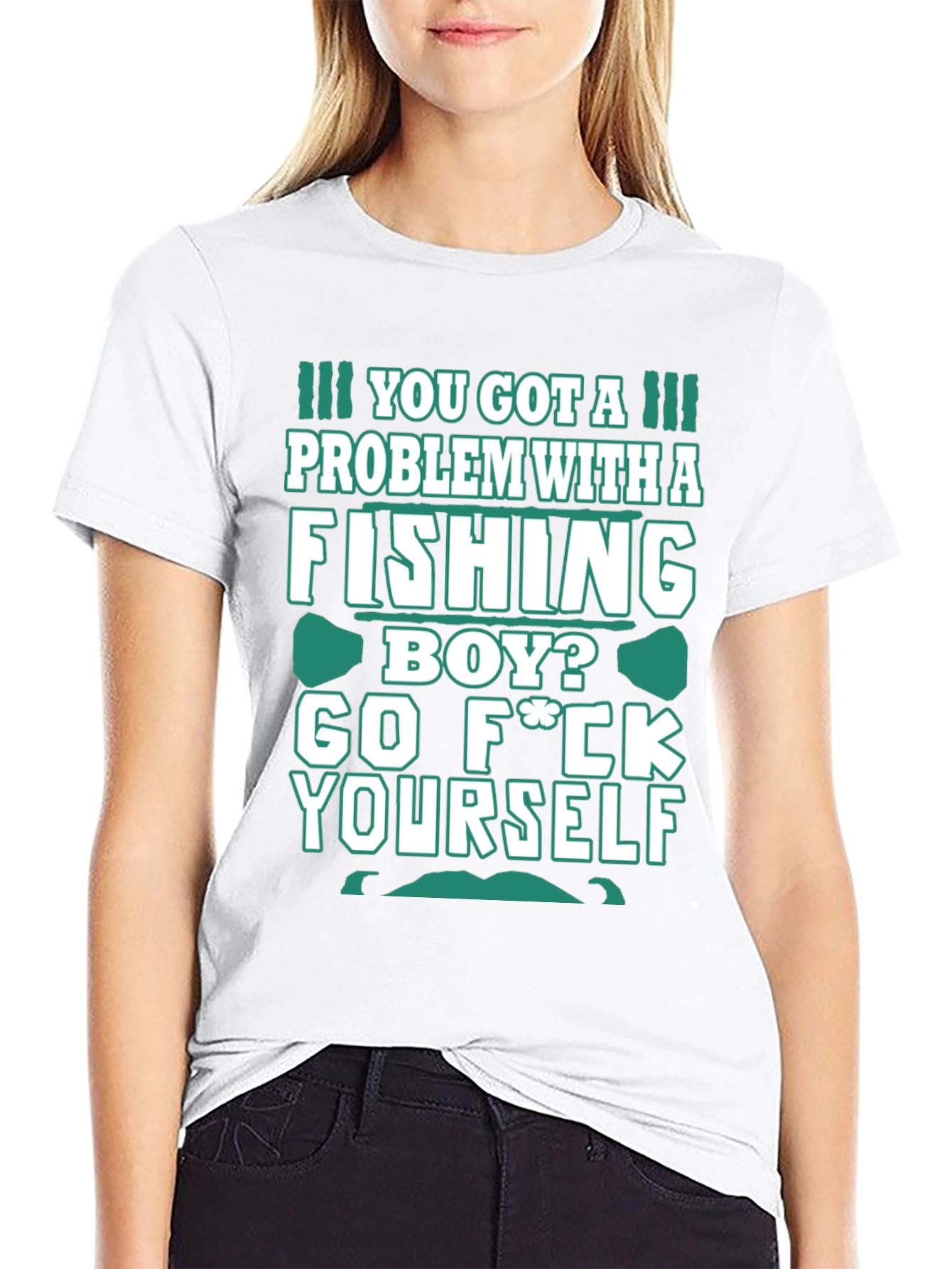 Fishing Boy Graphic Tee - Bold Sarcastic Humor