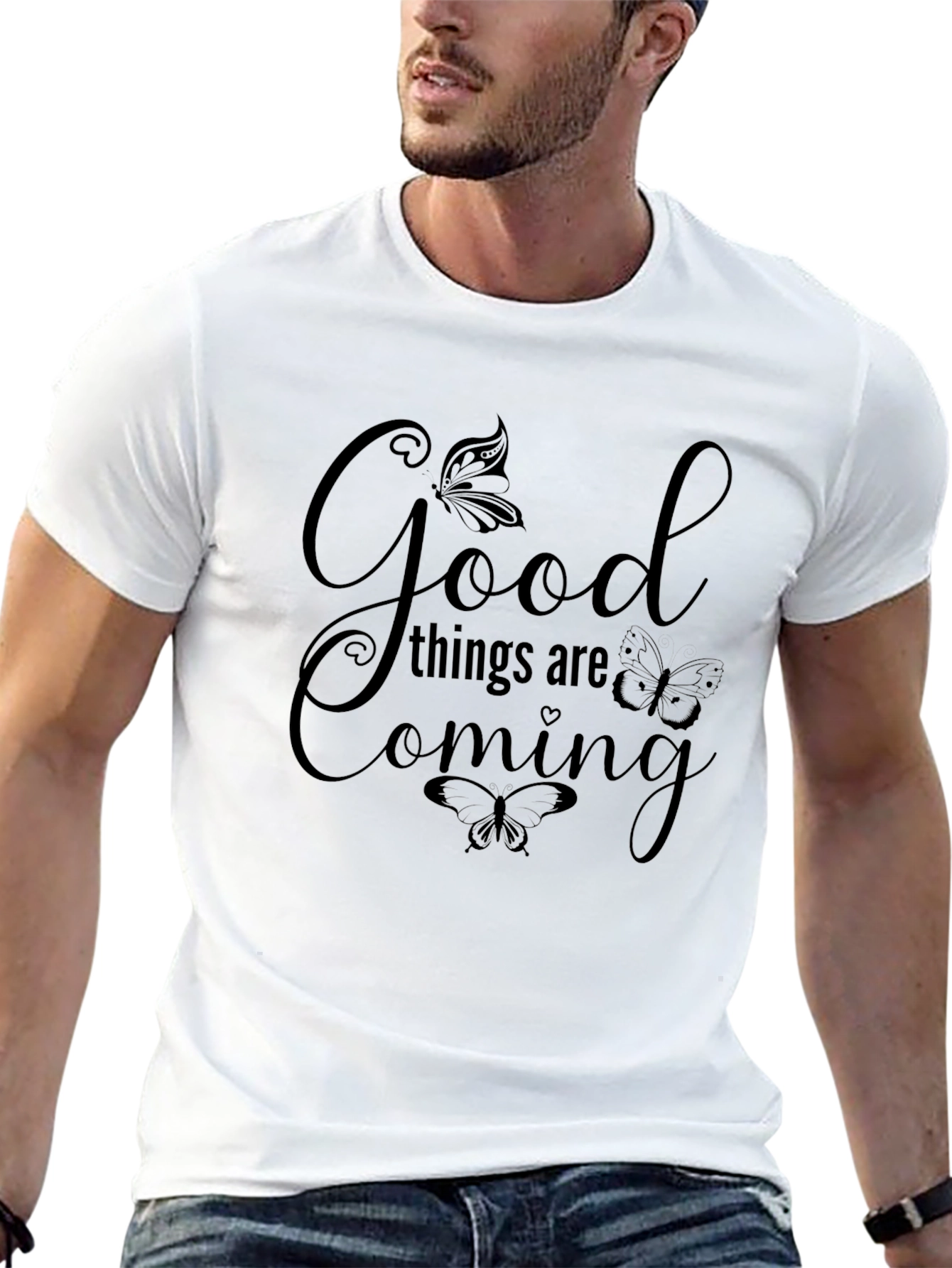 Good Things Are Coming Butterfly Graphic Tee
