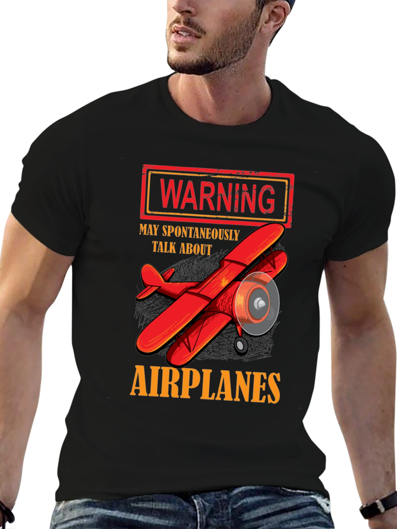 Warning: May Spontaneously Talk About Airplanes T-Shirt