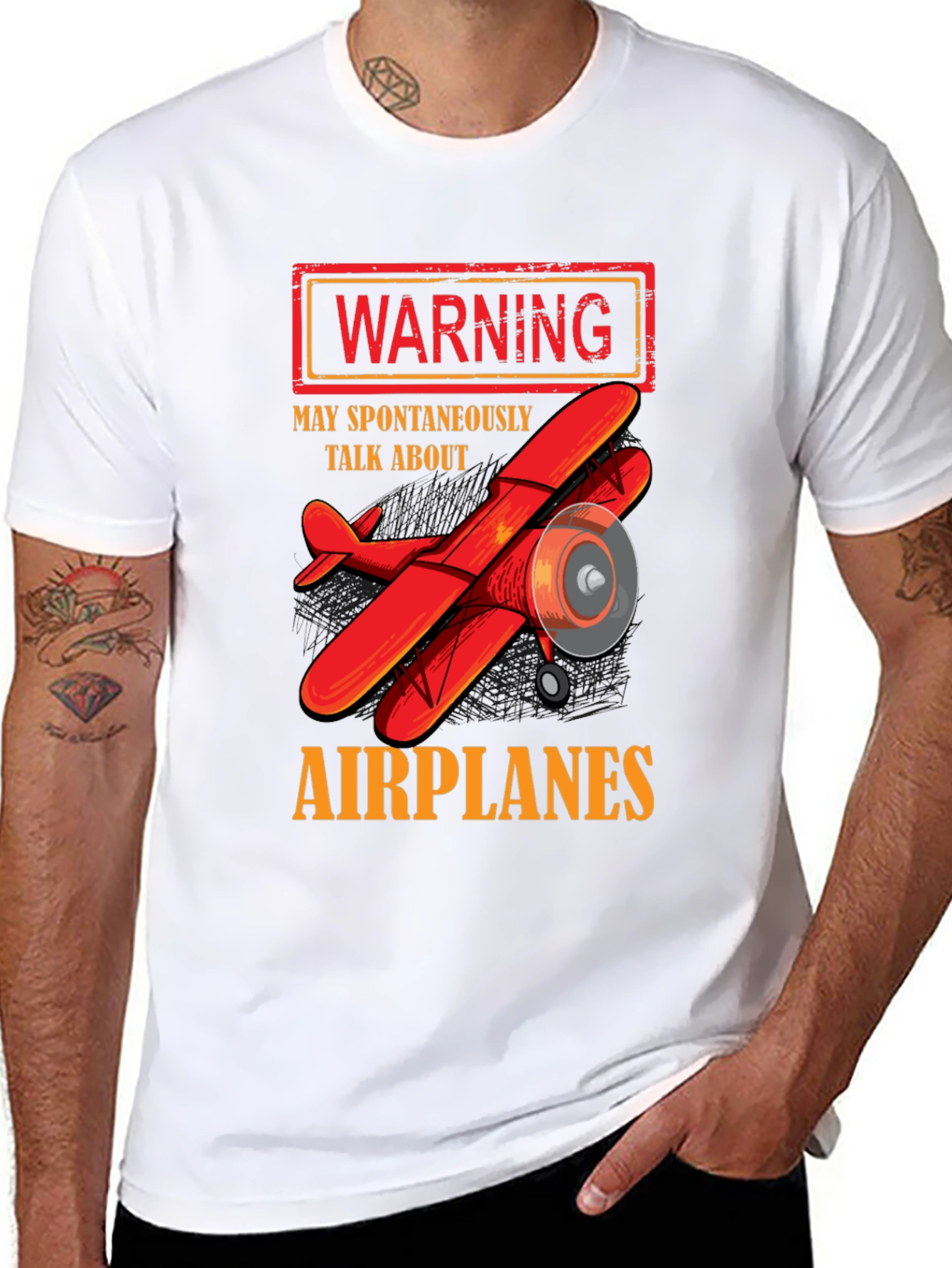 Warning: May Spontaneously Talk About Airplanes T-Shirt