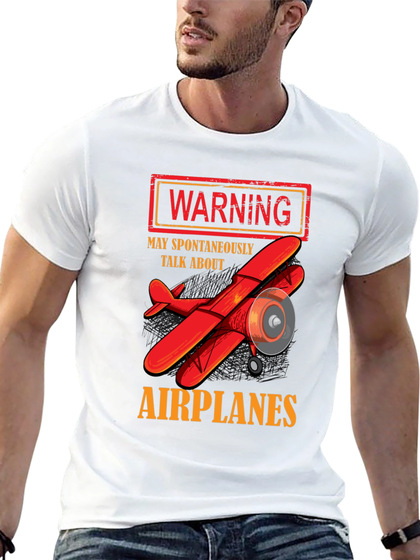 Warning: May Spontaneously Talk About Airplanes T-Shirt