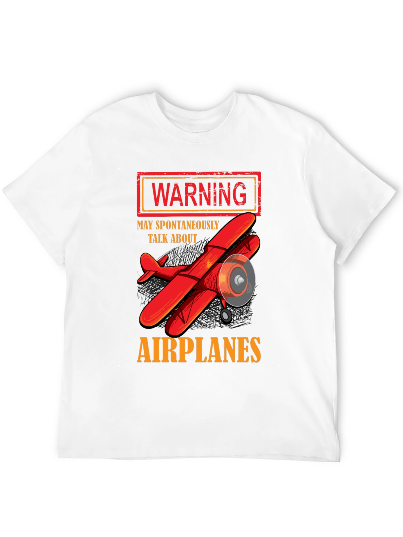 Warning: May Spontaneously Talk About Airplanes T-Shirt