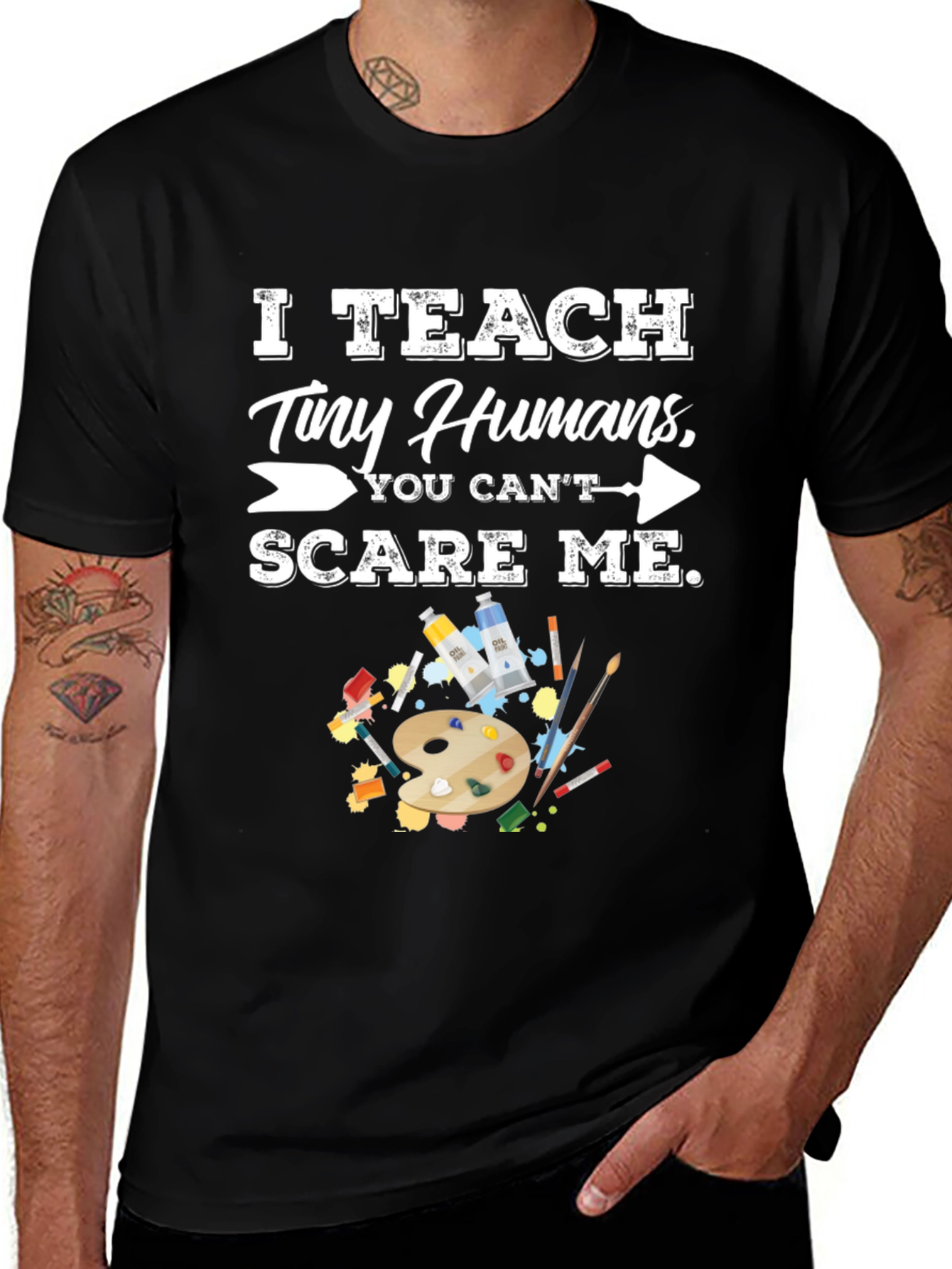 I Teach Tiny Humans Funny Teacher T-Shirt