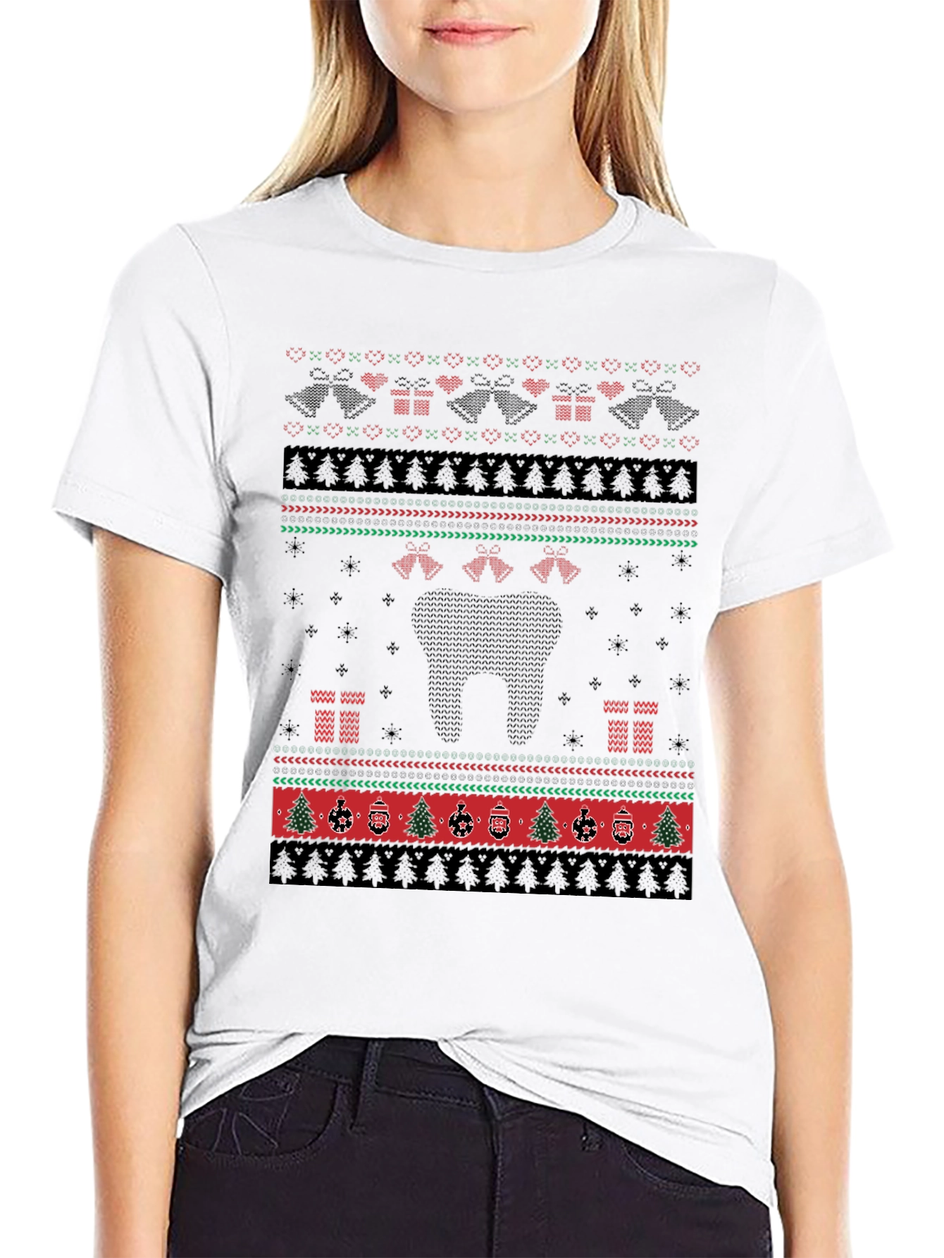 Ugly Christmas Sweater Style T-Shirt