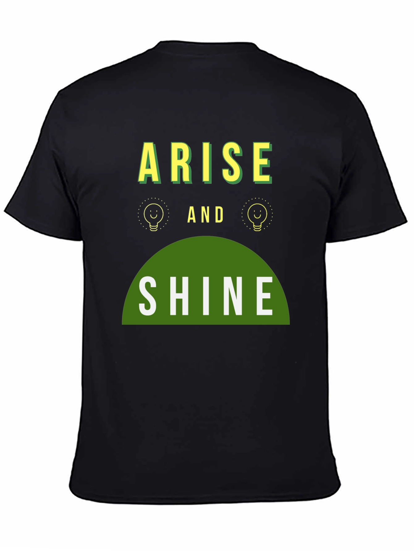 Arise and Shine Graphic Tee - Black Cotton Blend